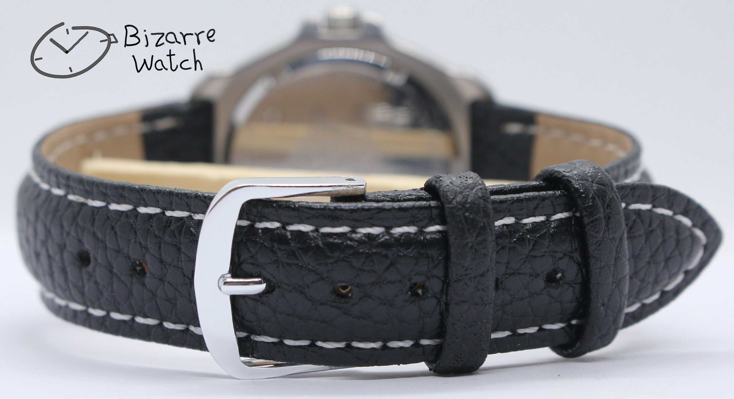 leather strap contrast sitching vintage TAG HEUER Formula 1 200M Black Red Date 374.513 Watch men women