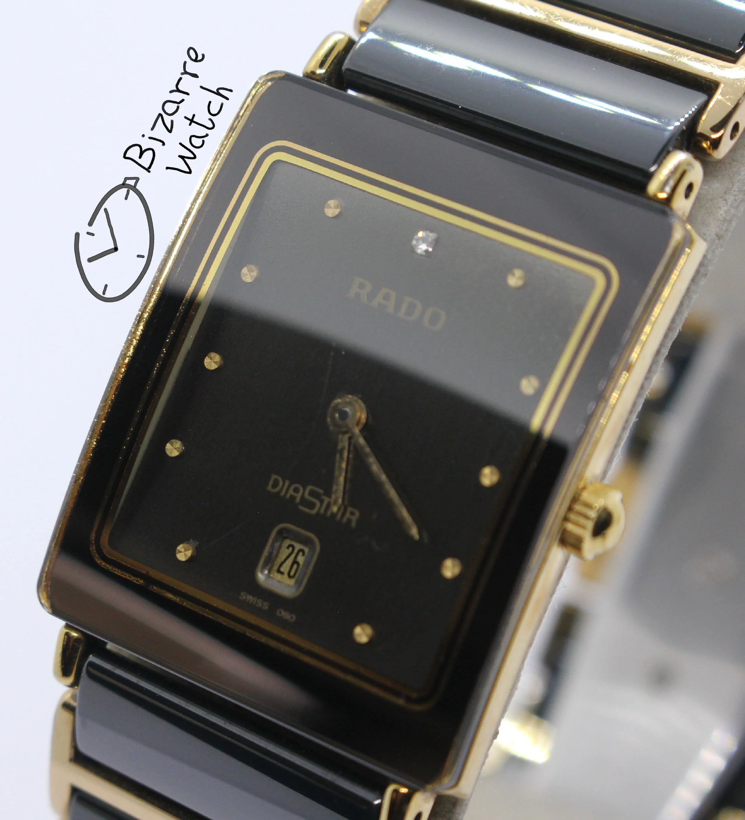 box papers vintage Scratchproof Rado Integral Diastar Ceramic 160.0281.3N 160.0281.3 Watch bizarre men unisex women preowned used