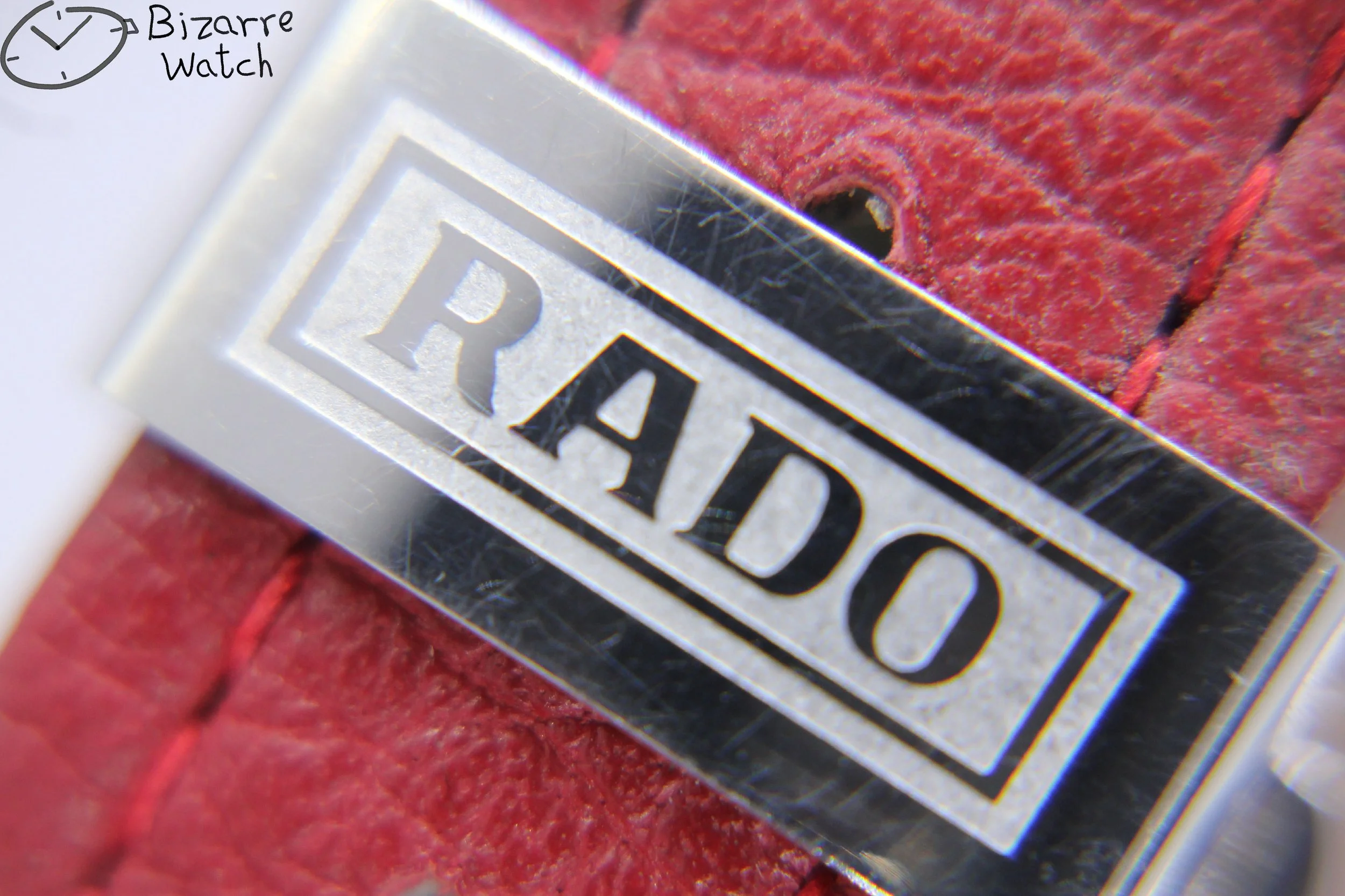 clasp Rado Mini Diamaster Diastar 34mm Chronograph Tungsten Carbide Red 538.0470.3 women unisex men bizarrewatch