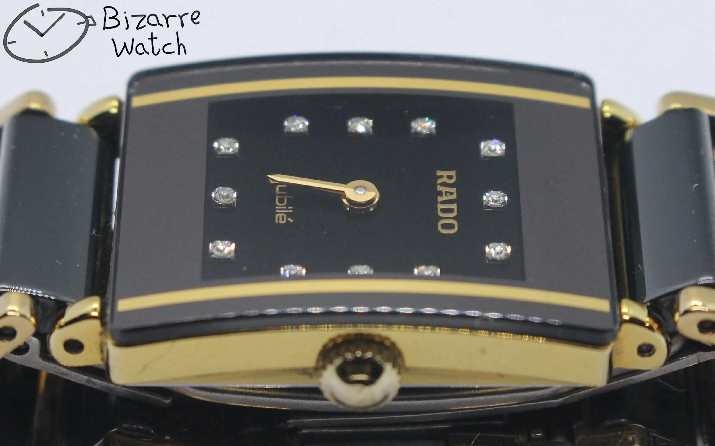 polarised polarized lens view Rado Jubilé Jubile Scratchproof gold Black Ceramic Diastar Integral 153.0383.3 Watch Rado Integral Jubilee 153.0283.3 153.0283.3N bizarre bizarrewatch women ladies