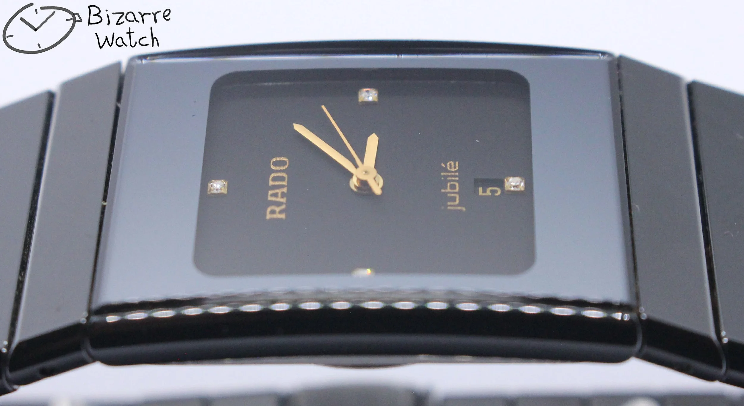 polarised polarized lens view vintage 4 Diamonds 24mm Jubilé Scratchproof Rado Ceramica Jubilee 111.0348.3 Ceramic Watch women men unisex