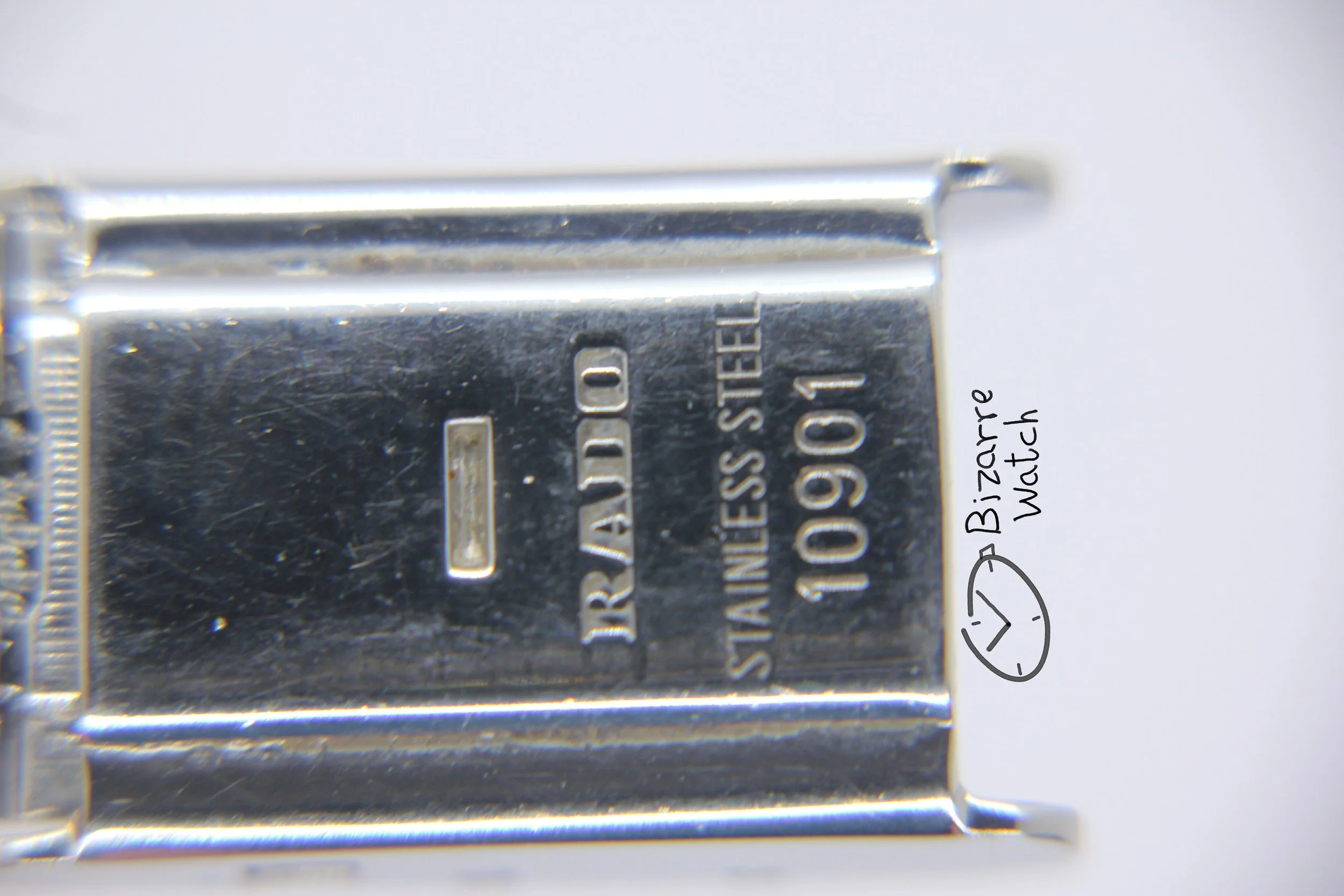 clasp 10901 Vintage Ladies Rado De Santos Homage 24mm Goldplated 133.9006.4 Black Dial Watch bizarre bizarrewatch