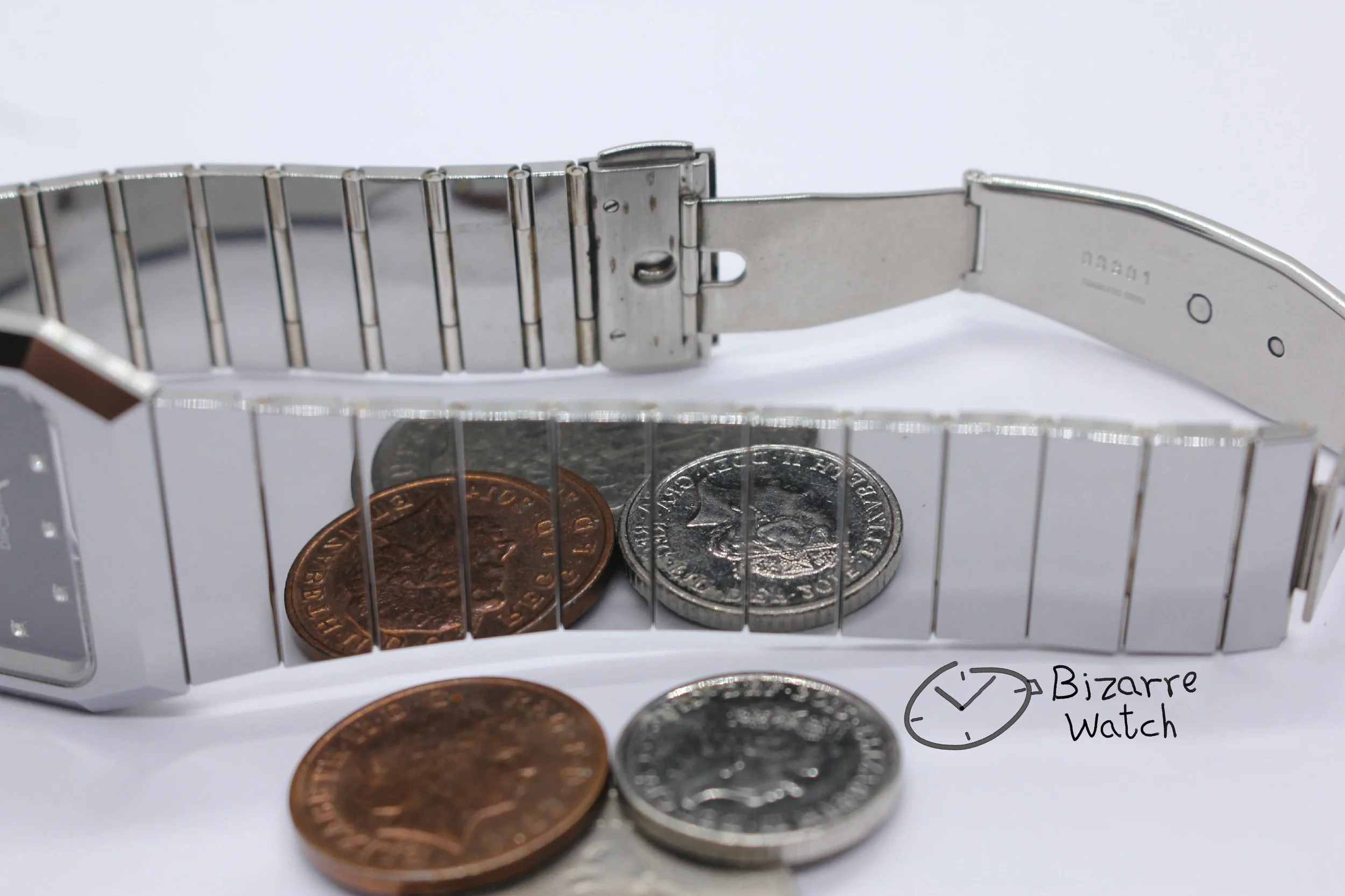 coin reflection bracelet links 03301 diamond diamonds rare black diamond silver Vintage Scratchproof Rado Diastar 129.0292.3 Tungsten Mirror Finish Unisex Watch men women