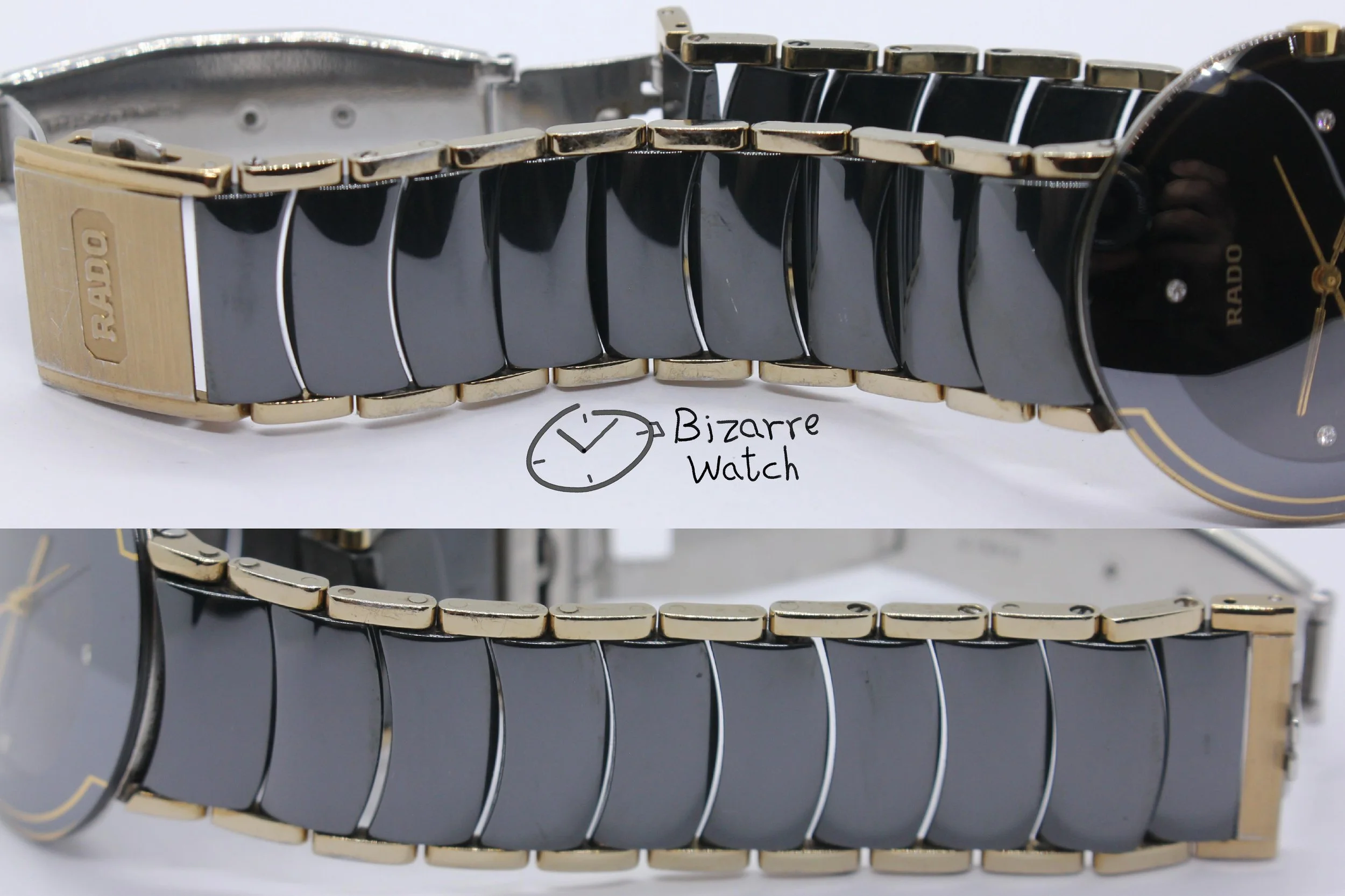 mirror reflection coin bracelet links link clasp 03977 jubilee jubile Diamonds Jubilé Scratchproof RADO Coupole 33mm Black Ceramic 129.0300.3 Watch men women unisex