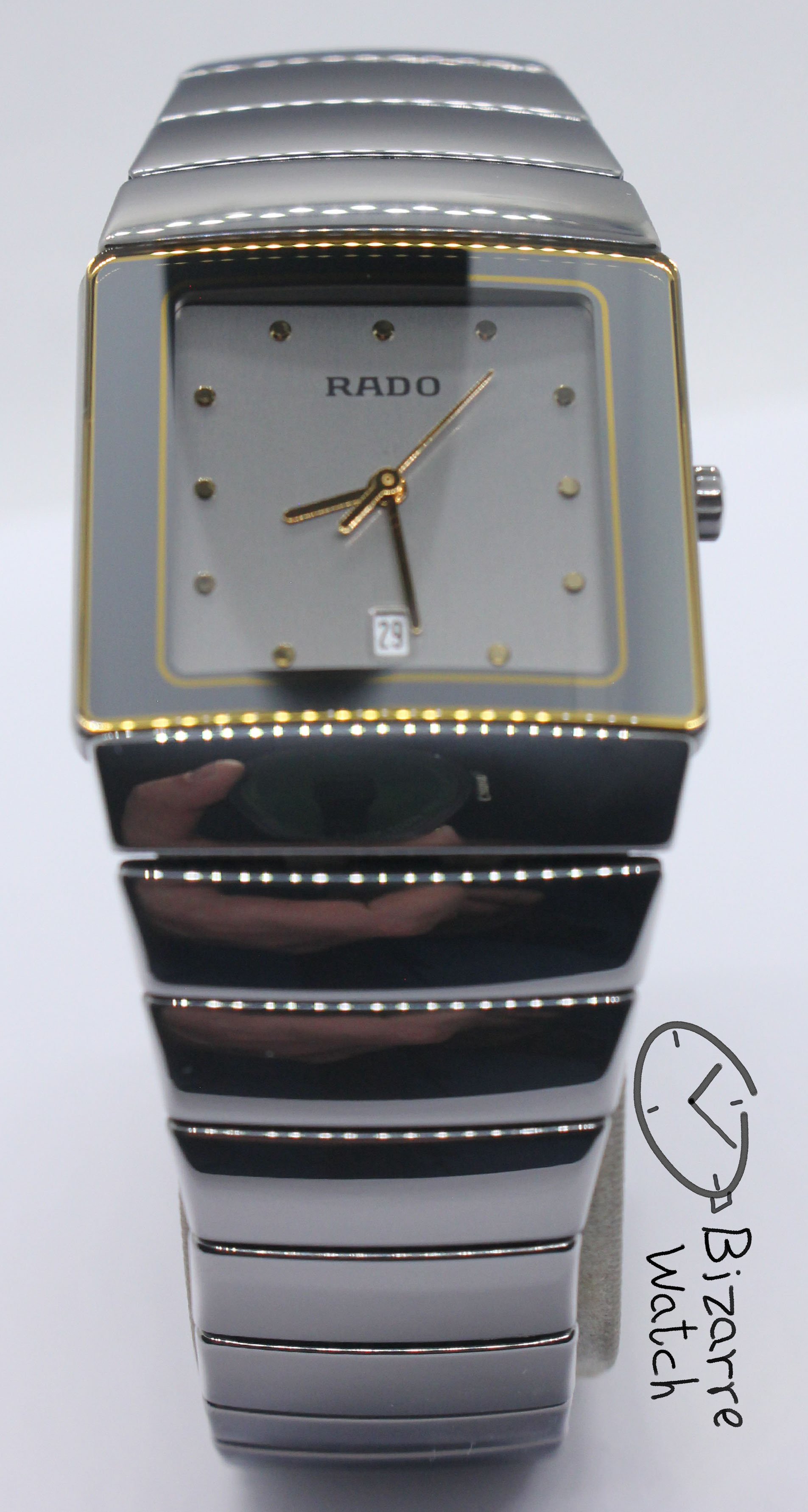 Rado Diastar Sintra Silver Dial 29mm 152.0332.3 Ceramic Titanium Watch bizarrewatch bizarre women men unisex
