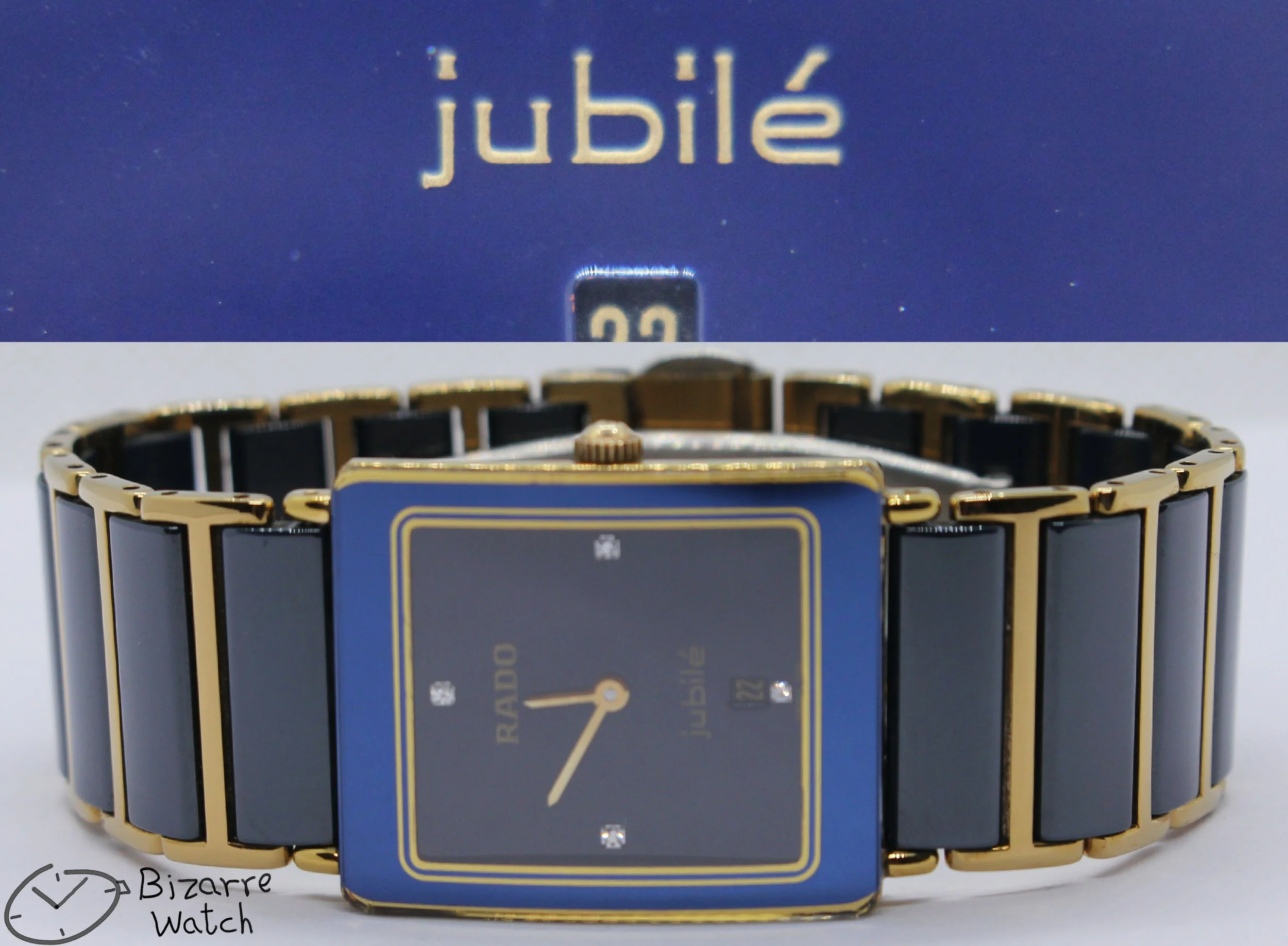 4 Diamonds Jubile Blue Ceramic 24mm Rado Diastar Integral 160.0281 