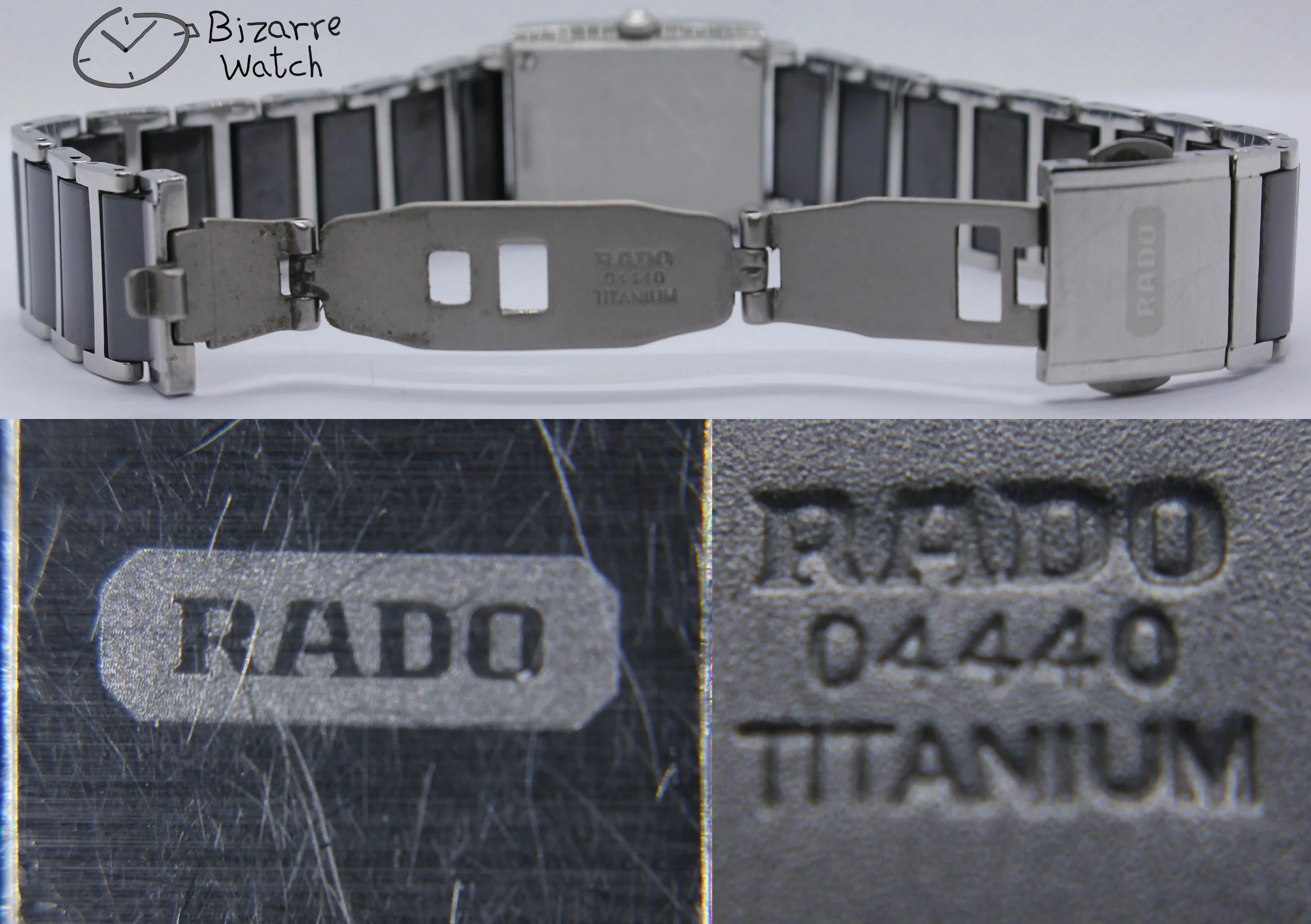 04440 titanium clasp black 50 Diamonds Rado Ceramic Rado Integral Jubile 153.0430.3 Watch bizarre women ladies Jubilé