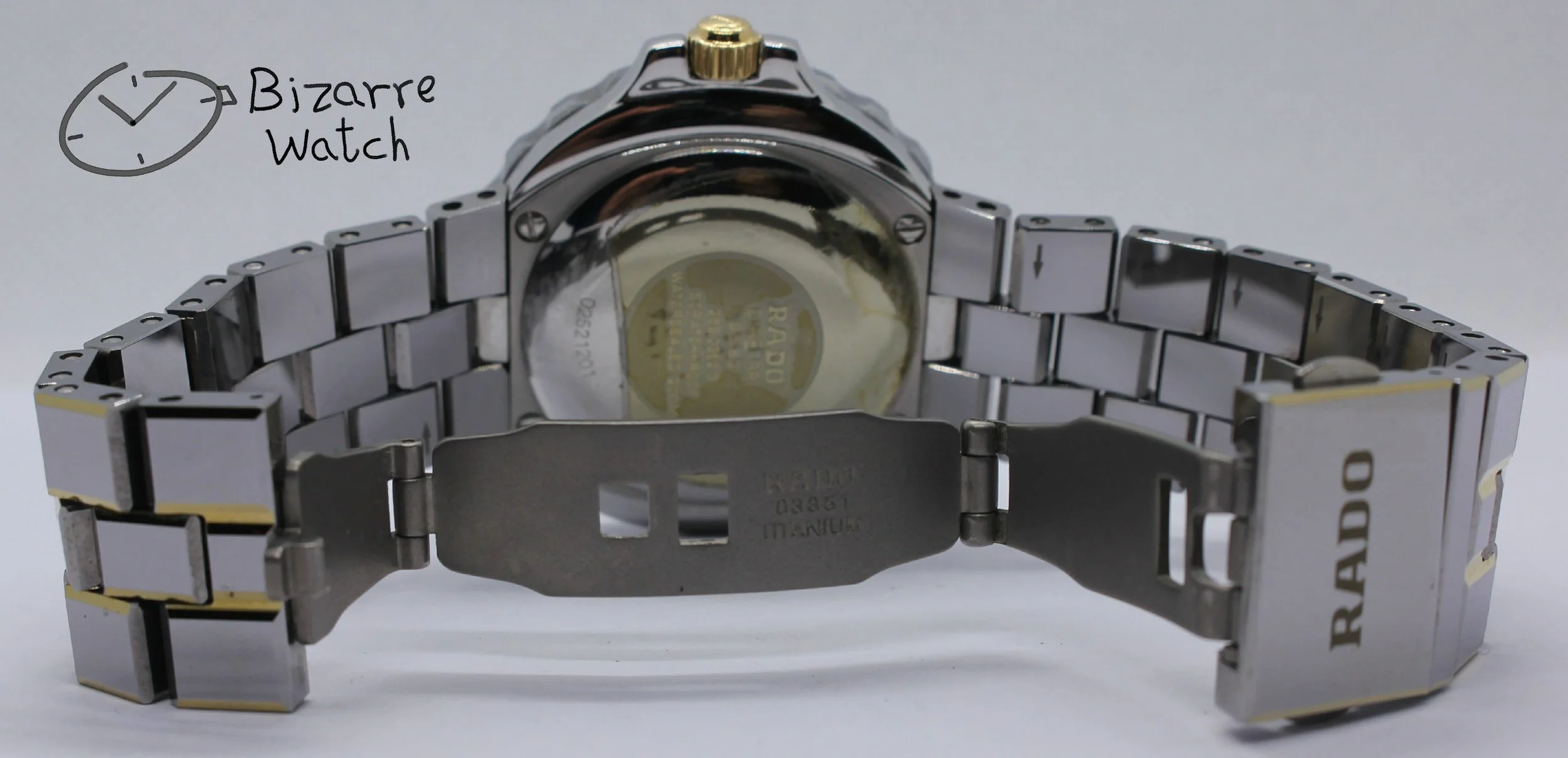 titanium bracelet clasp 03351 Rado Diastar R14362201 Diamaster 200M Diver 259.0362.3 Ceramic Watch men bizarrewatch bizarre