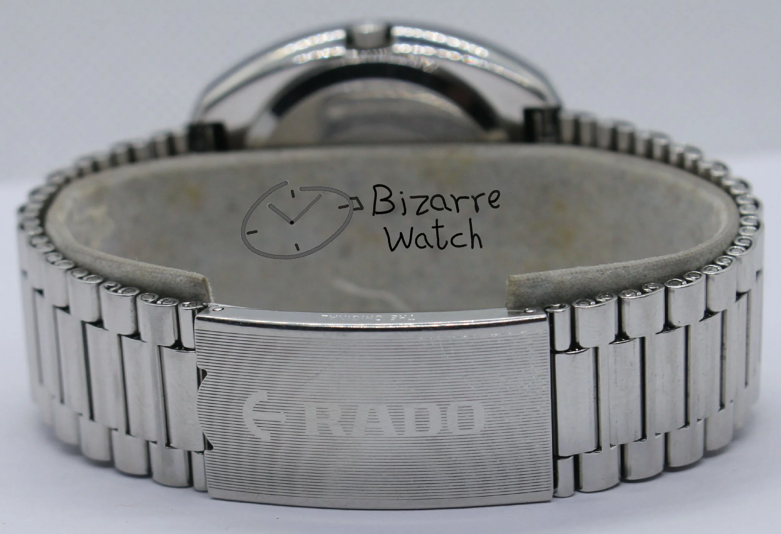 clasp 01570 black the new original RADO R12391153 Diastar Scratchproof 114.0391.3 Day Date 35mm Tungsten Carbide Bezel Stainless Steel Bracelet watch men unisex women bizarre day date vintage