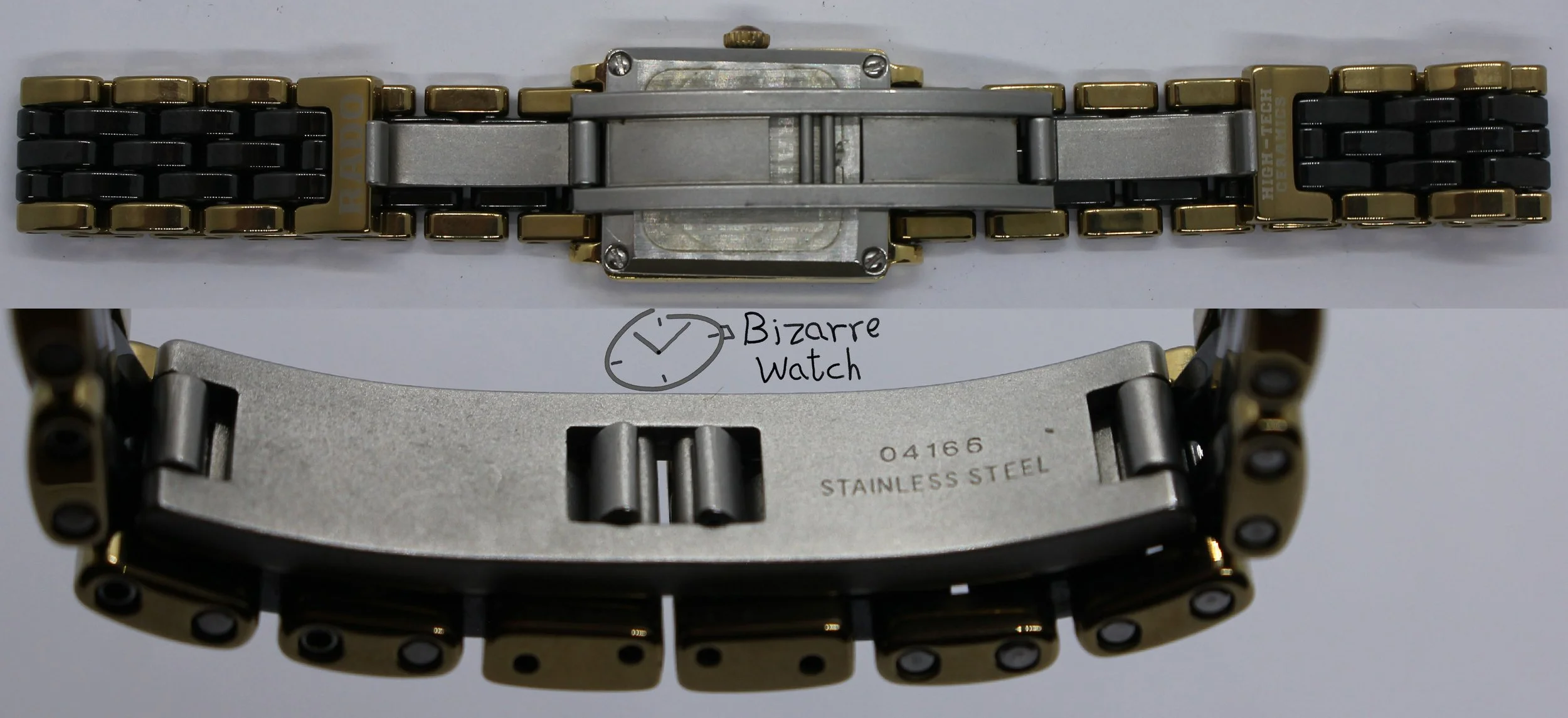 clasp bracelet links 04166 diamonds diamond vintage Jubilé Scratchproof Rado Jubile Diastar 204.0357.3 High Tech Ceramics  ceramic Watch ladies women preowned used