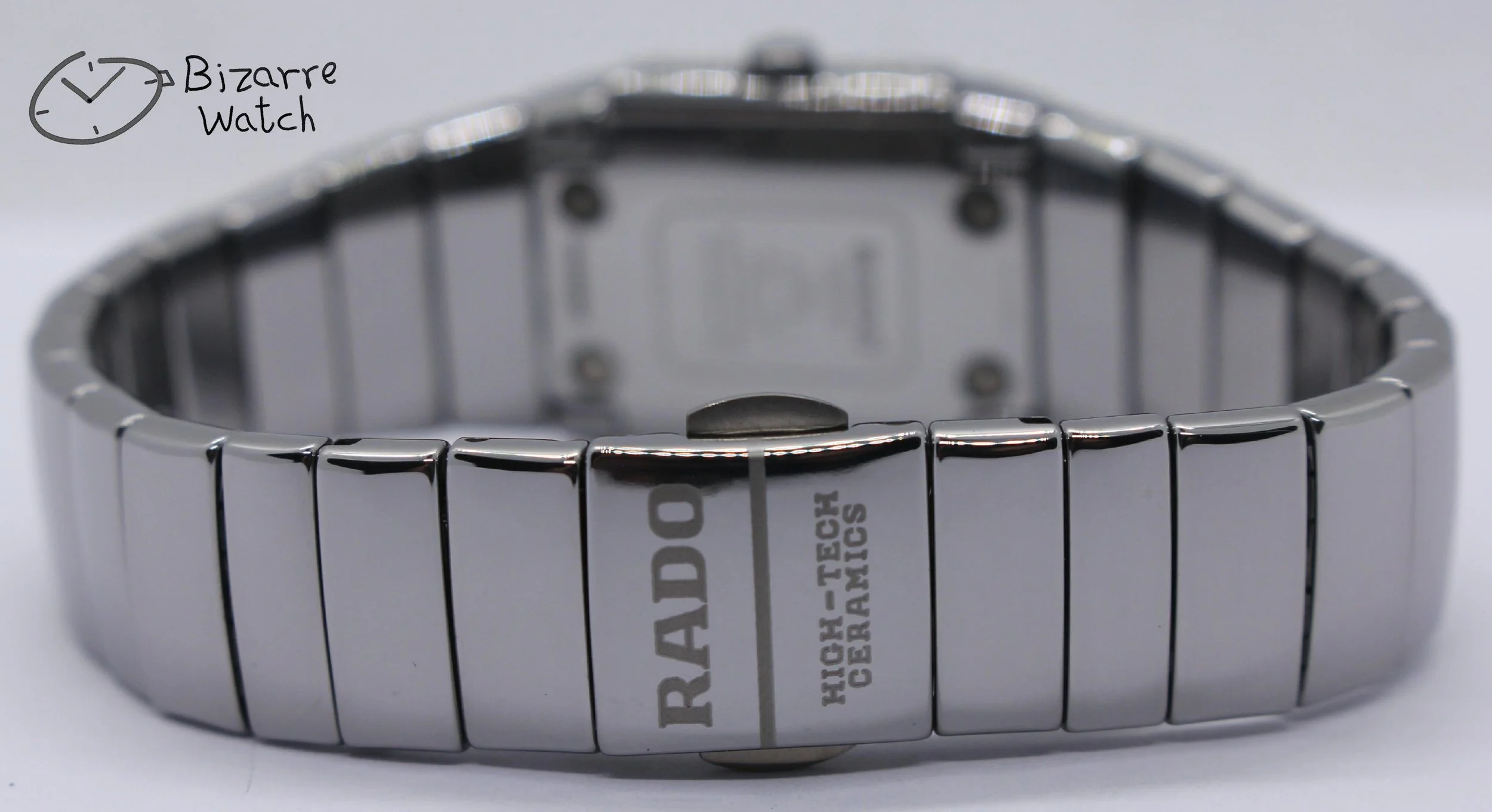 titanium clasp 04183 scratchproof Rado Diastar Sintra 21mm Blue Sunburst Dial 153.0334.3 Silver Ceramic Watch titanium ladies women bizarre bracelet links