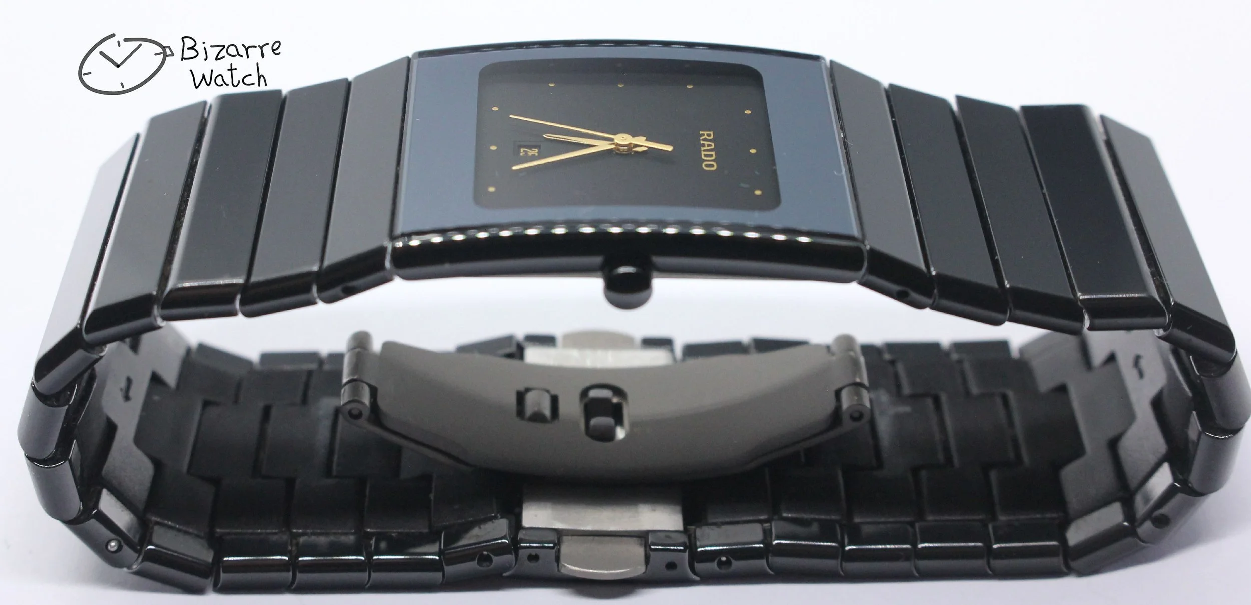 polarised polarized lens view 27mm Scratchproof Rado Ceramica Diastar 111.0294.3 Black Ceramic Watch bizarre women men unisex used preowned pre-owned