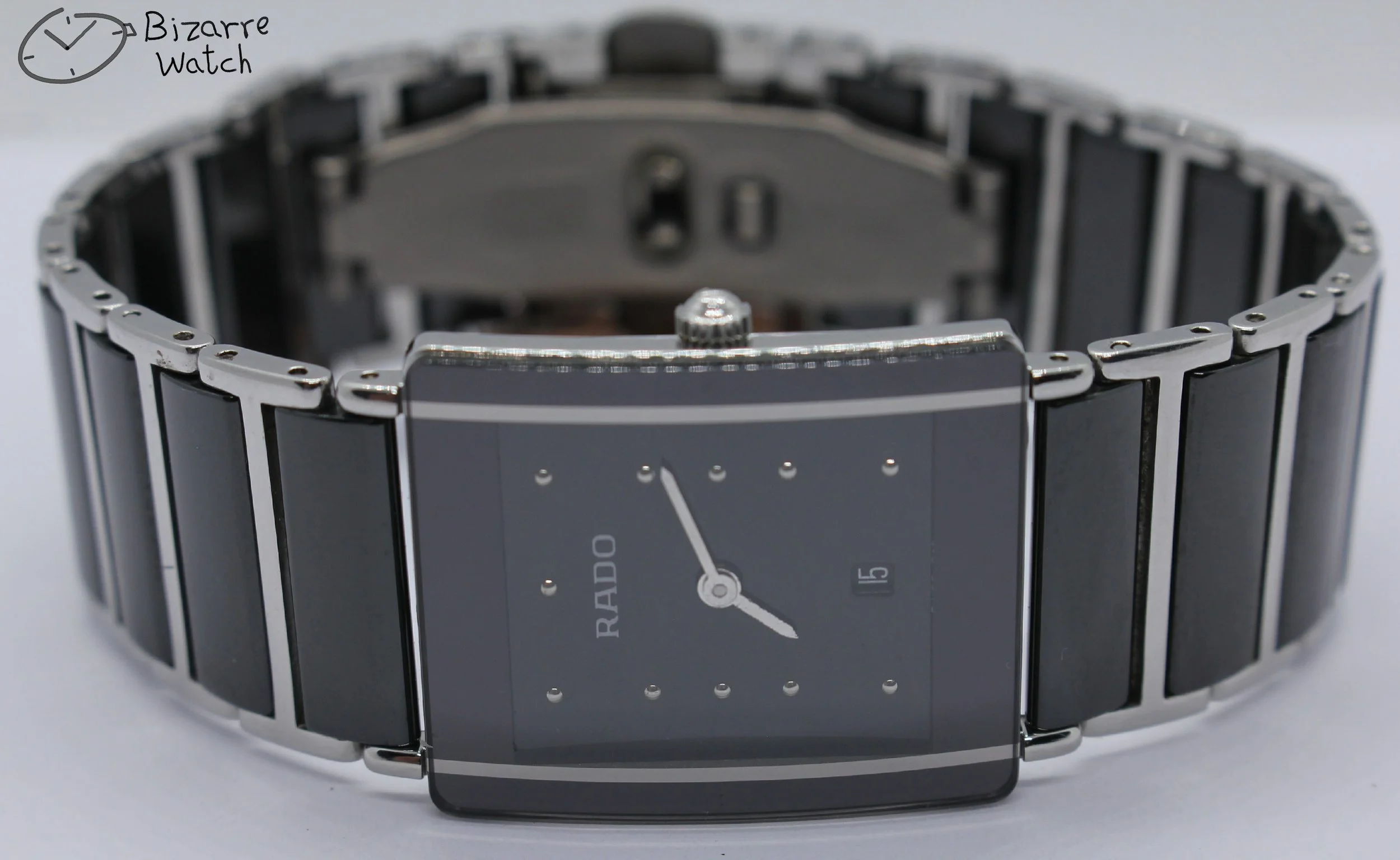 Scratchproof Rado Black Ceramic Diastar Integral 160.0486.3 Watch women men unisex bizarre