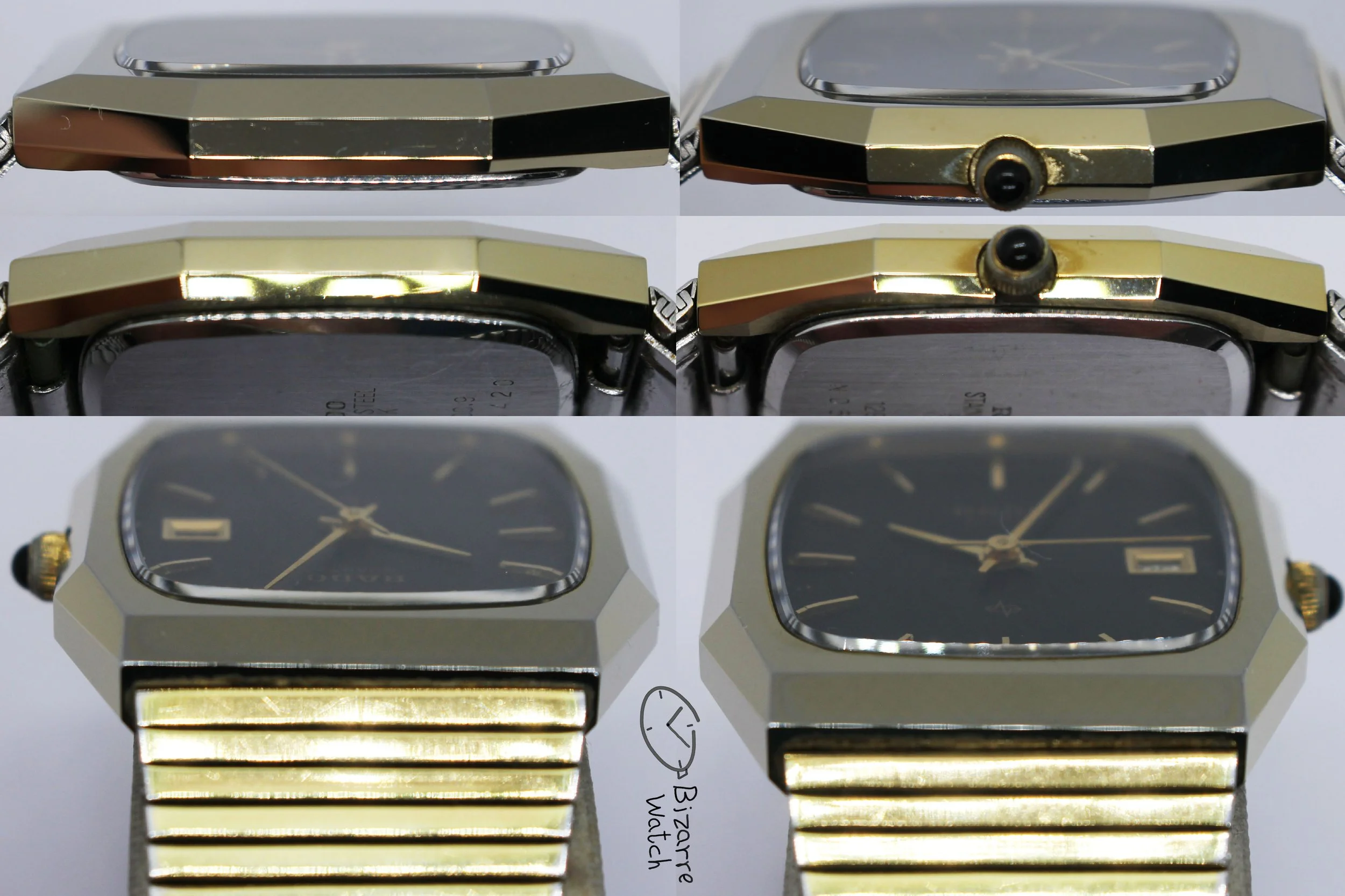 six sides goldplated gold plated bracelet Vintage Scratchproof Rado Diastar 129.9500.9 Tunsgten Carbide Goldplated Watch men women unisex pre-owned pre-owned bizarre