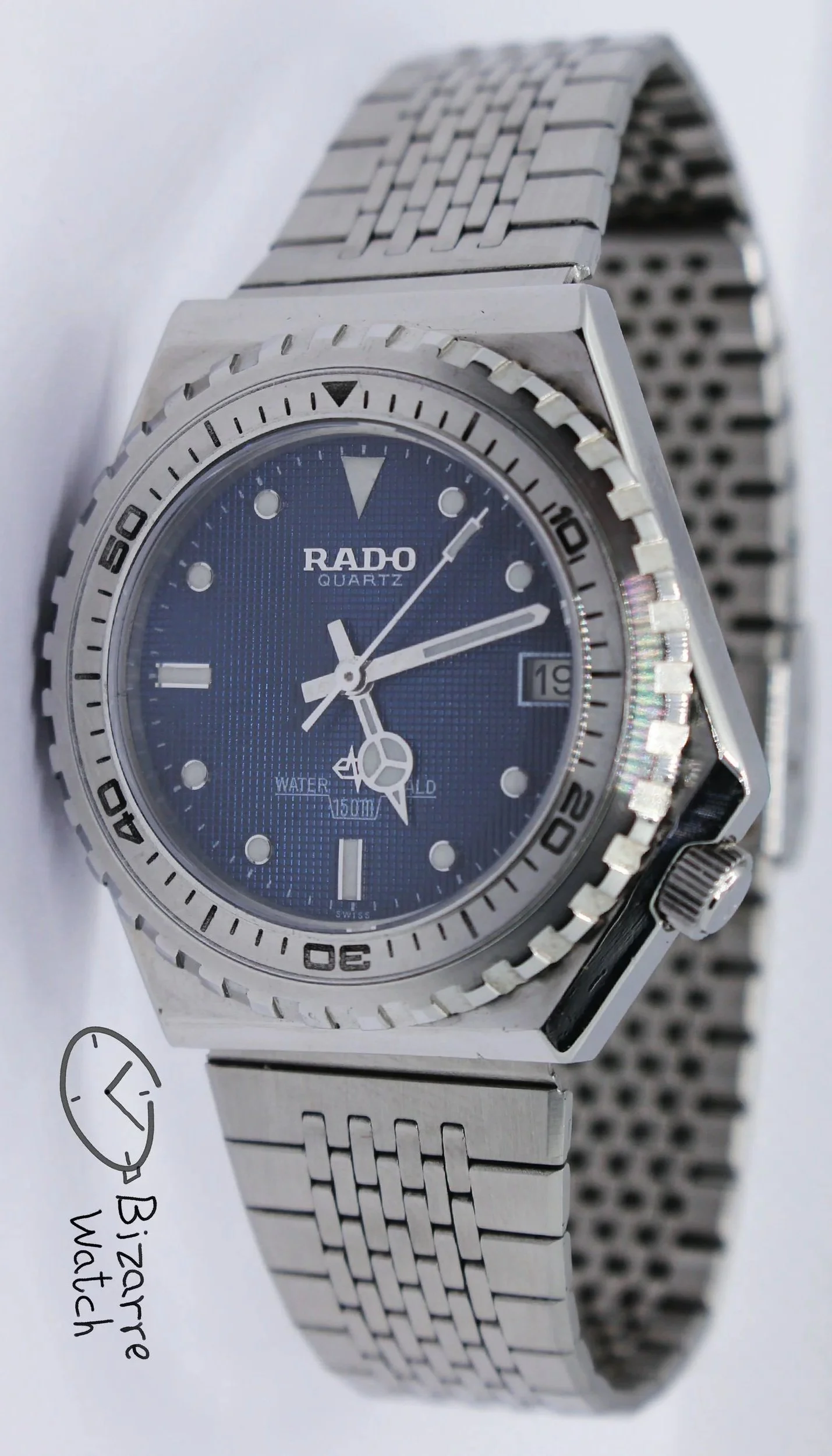 RARE Vintage Rado 738.9500.4 Diver ETA 952.111 Watch — bizarrewatch