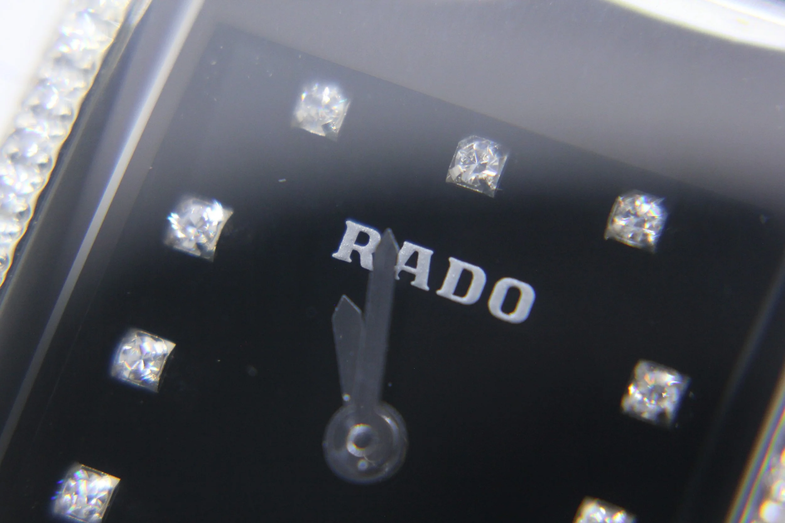 dial 074 hands logo black 50 Diamonds Rado Ceramic Rado Integral Jubile 153.0430.3 Watch bizarre women ladies Jubilé