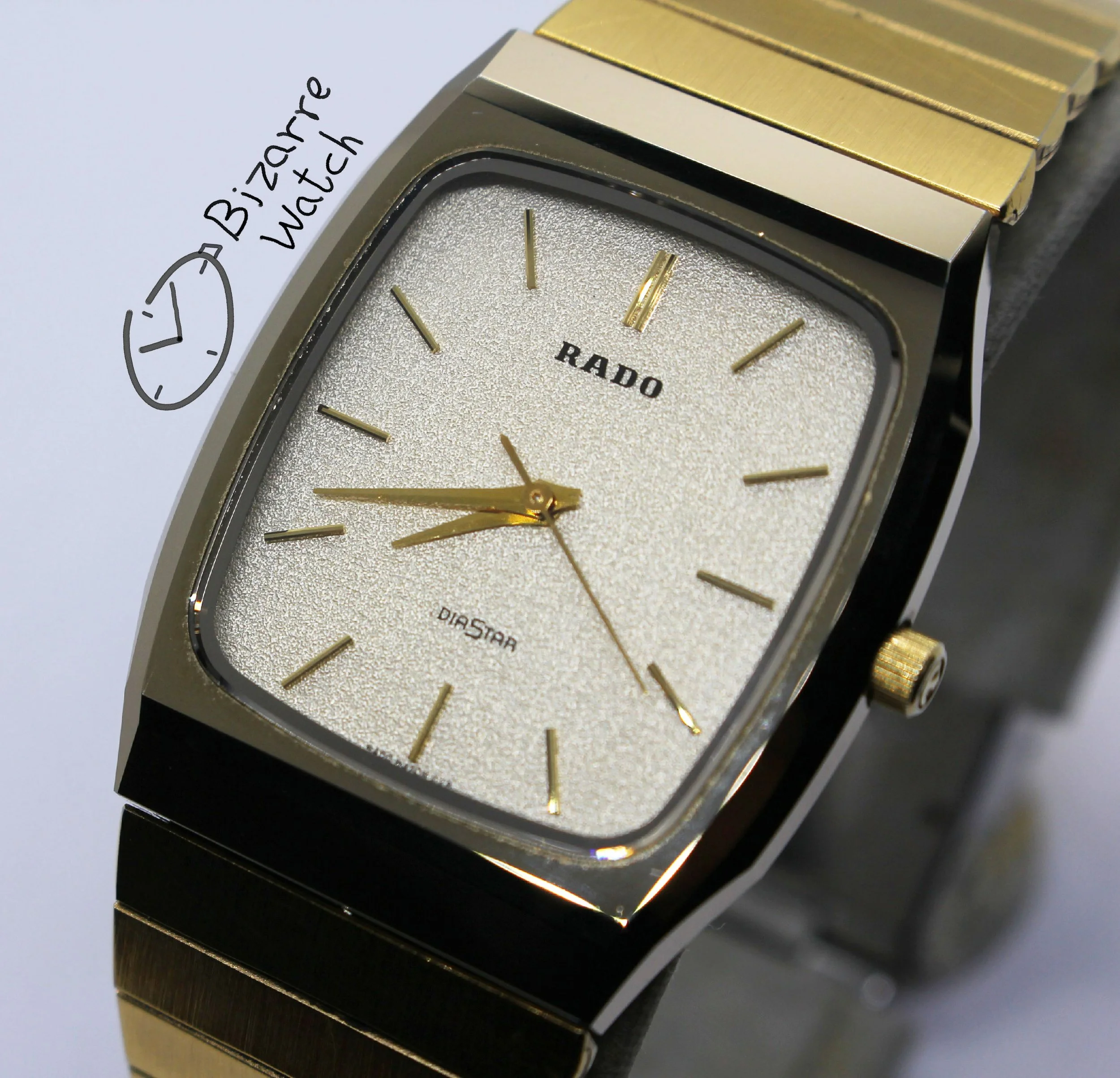 Vintage Scratchproof Rado Diastar 132.9505.3 Tungsten Goldplated Men Women Unisex Watch bizarre bizarrewatch