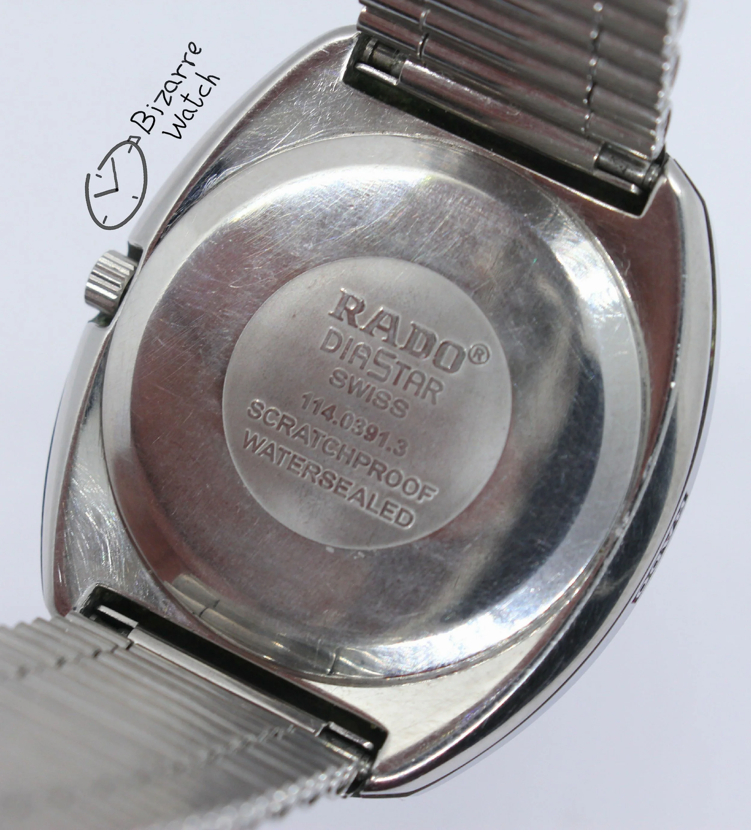 caseback black the new original RADO R12391153 Diastar Scratchproof 114.0391.3 Day Date 35mm Tungsten Carbide Bezel Stainless Steel Bracelet watch men unisex women bizarre day date vintage