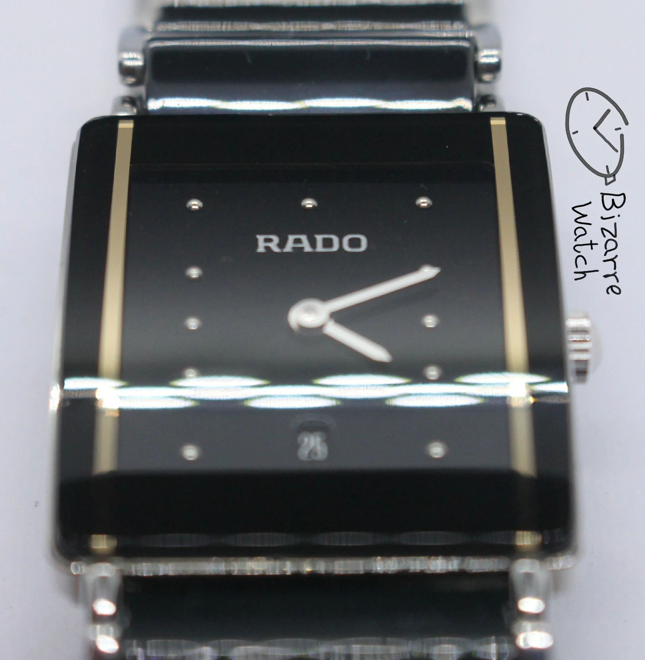 polarized polarised lens view Scratchproof Rado Black Ceramic Diastar Integral 160.0486.3 Watch men gents bizarre bizarrewatch