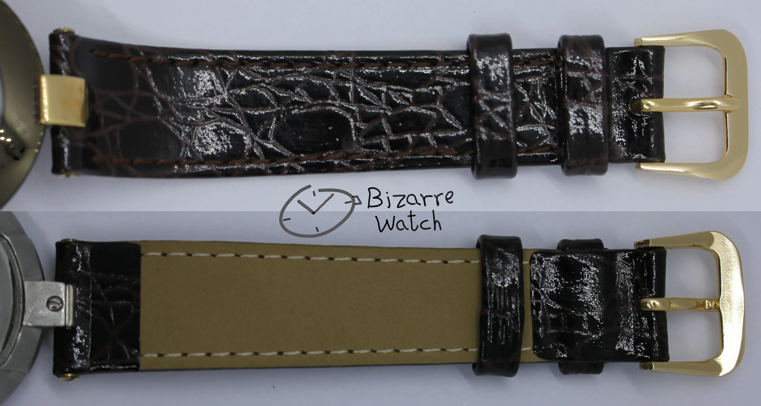 crocodile vintage Rado La Coupole 129.3575.4 129.3575.4N 129.4075.4 33mm Domed Brown Sapphire Leather Strap Watch mirror bizarre ladies women men unisex