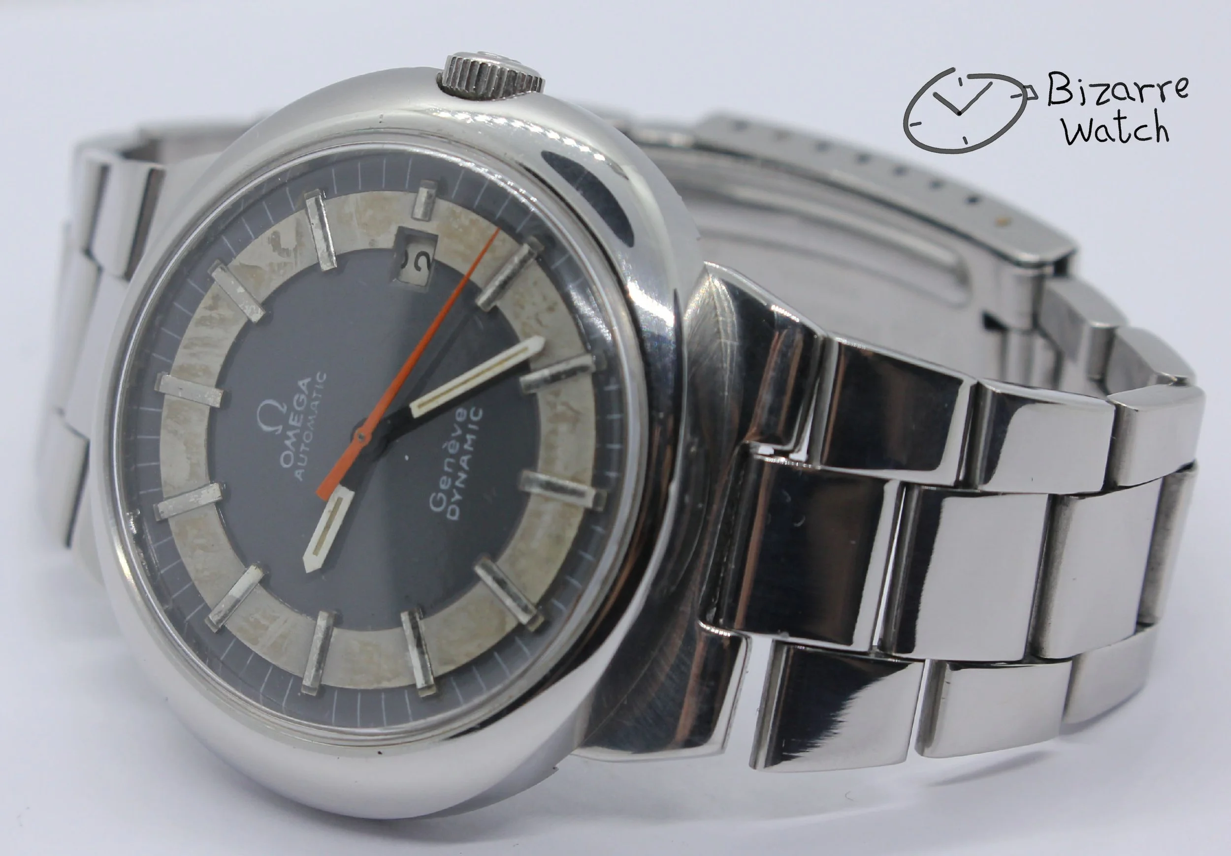 1972 Vintage OMEGA 1481 Dynamic geneve Genève Automatic Tool 107 Men's men Tritium Lume Watch Serviced lapping polished bizarre bizarrewatch