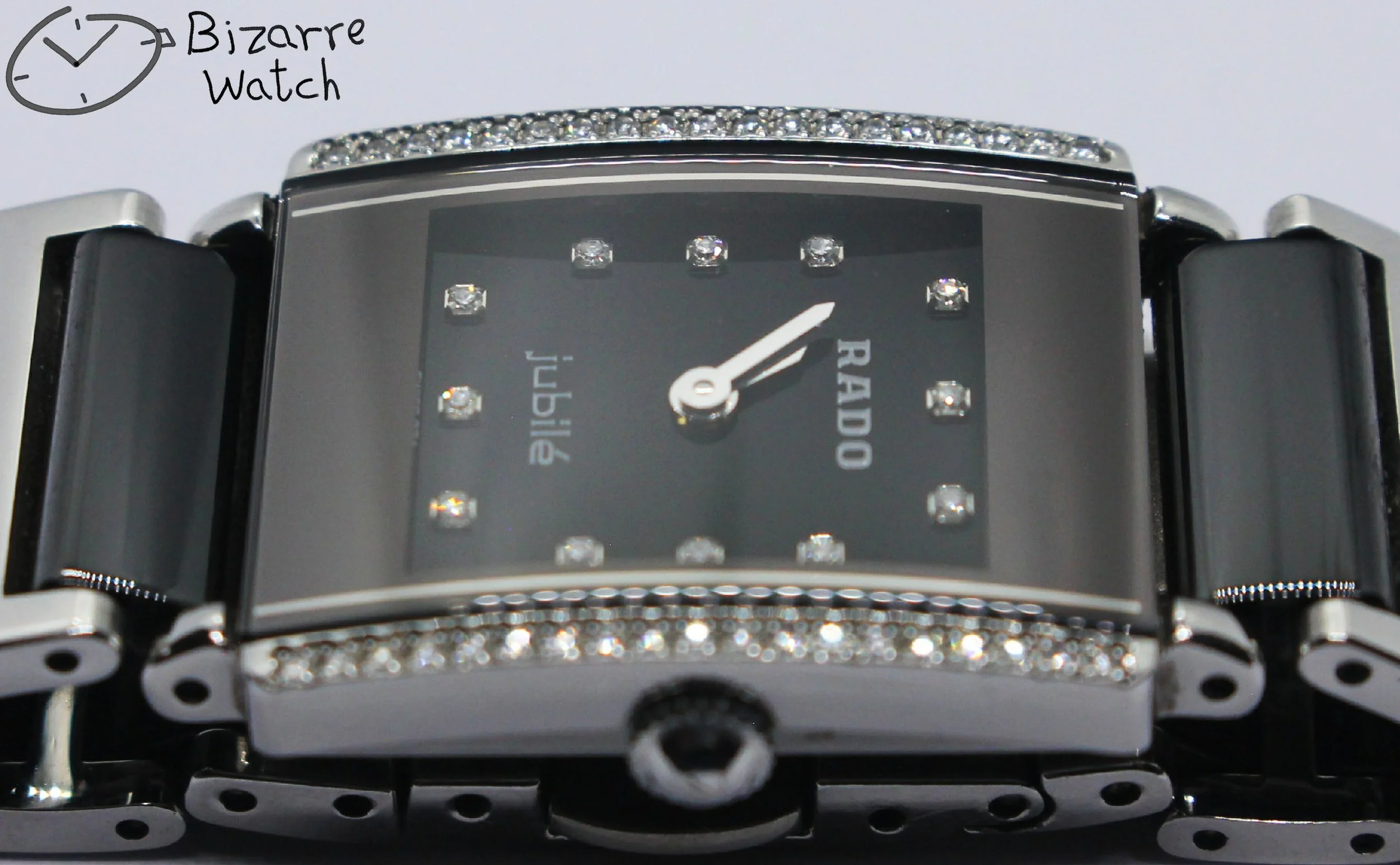 polarised polarized lens view black 50 Diamonds Rado Ceramic Rado Integral Jubile 153.0430.3 Watch bizarre women ladies Jubilé