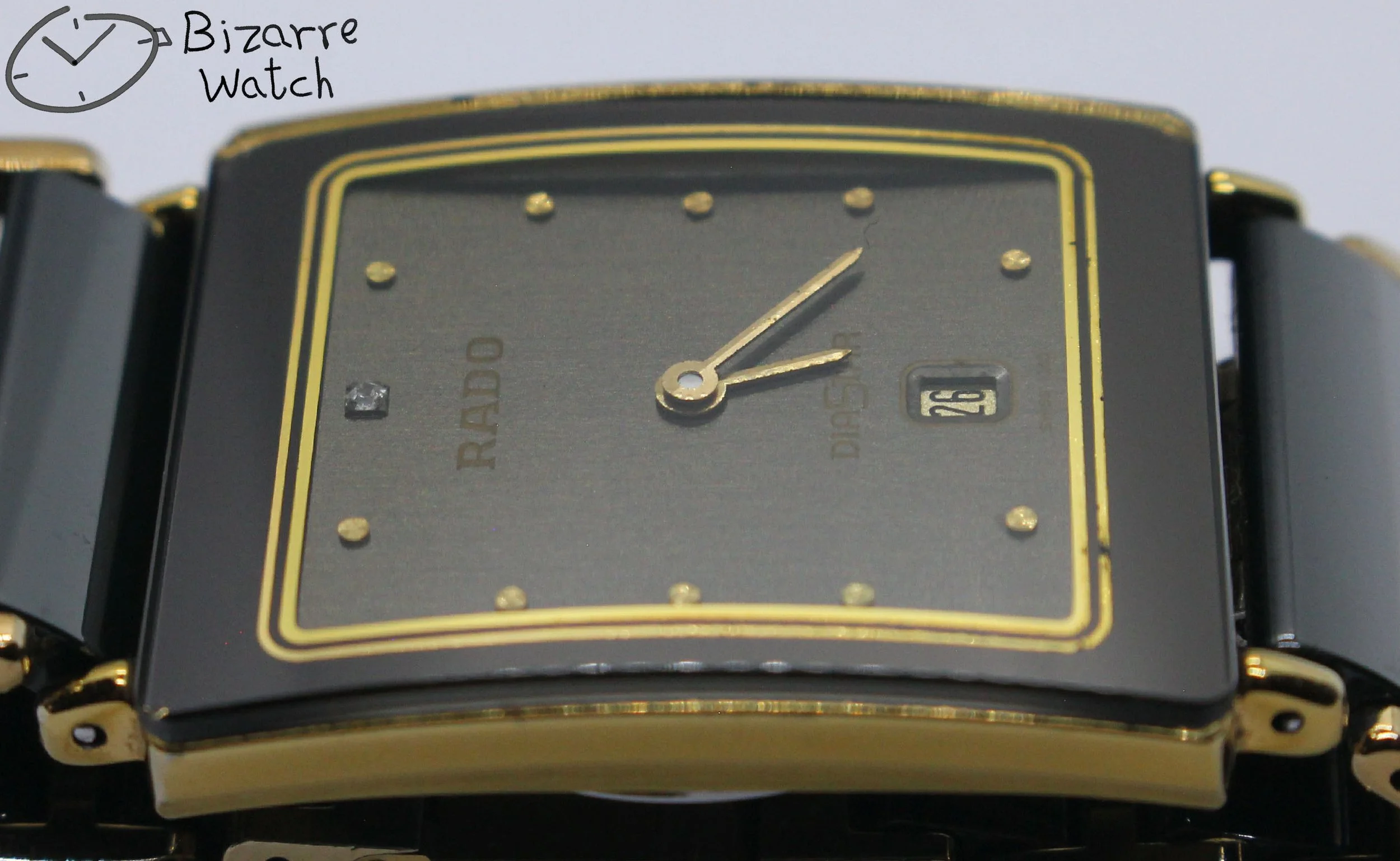polarised polarized lens view coin reflection mirror links vintage Scratchproof Rado Integral Diastar Ceramic 160.0281.3N 160.0281.3 Watch bizarre men unisex women preowned used