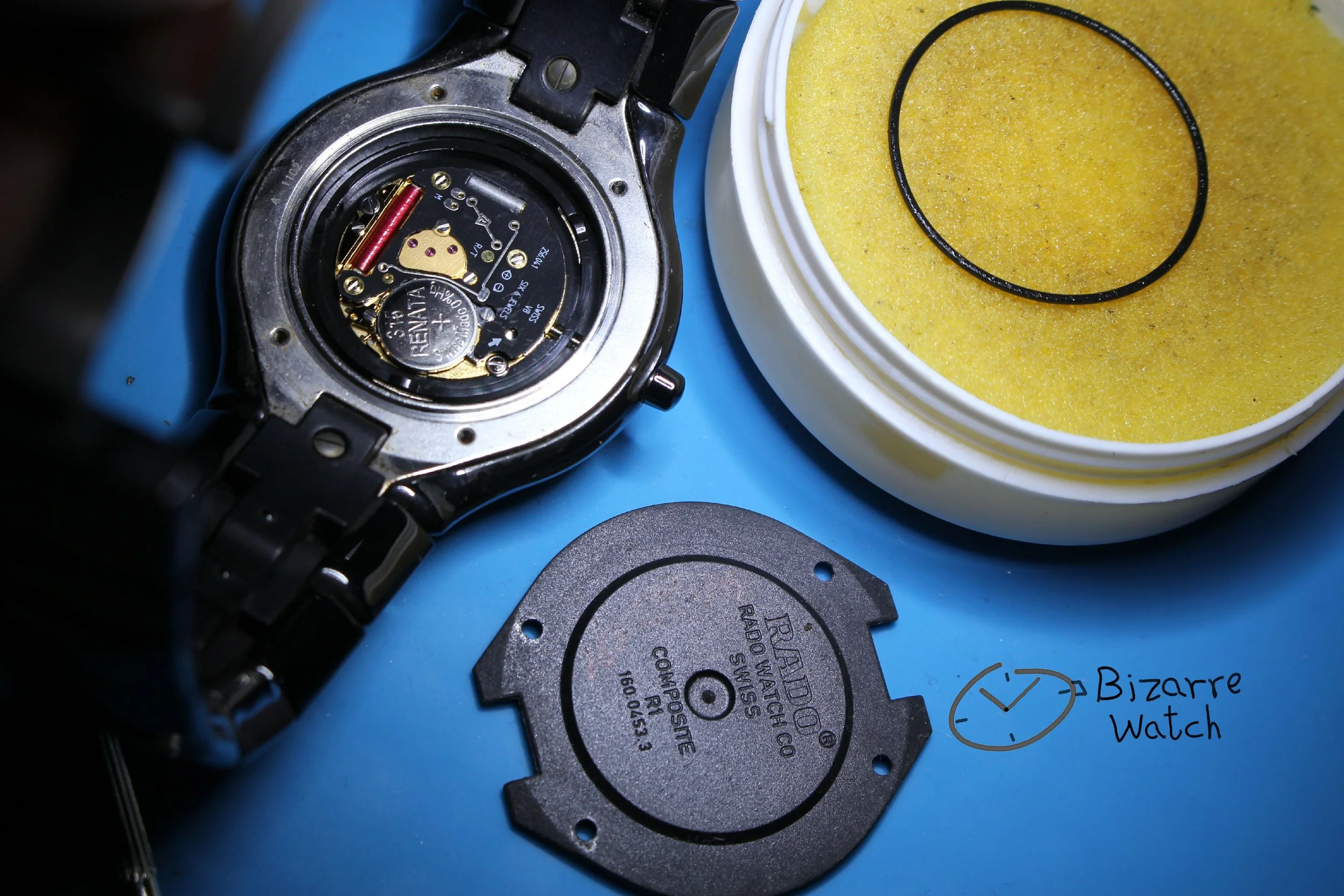 ETA 256.041 movement Scratchproof Rado Xeramo Jubilé Jubile 37mm Black Ceramic 160.0453.3 Watch bizarrewatch bizarre men women unisex gents