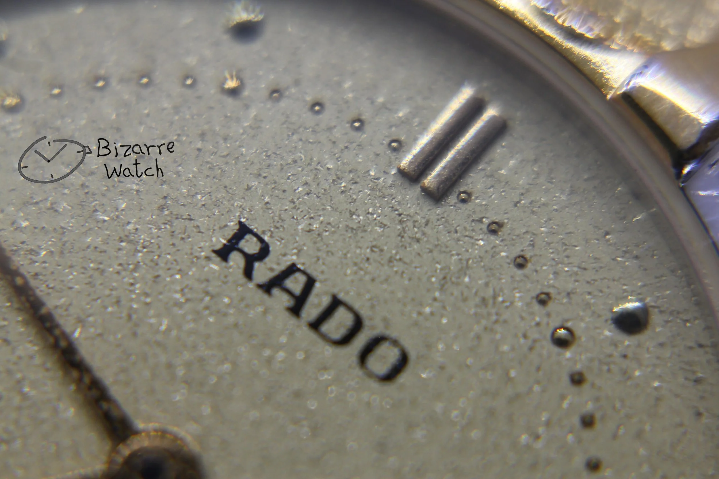 dial hands logo 025 vintage Rado Florence 160.3568.2 bracelet round date yellow Two Tone Goldplated Watch bizarre bizarrewatch women men unisex used preowned