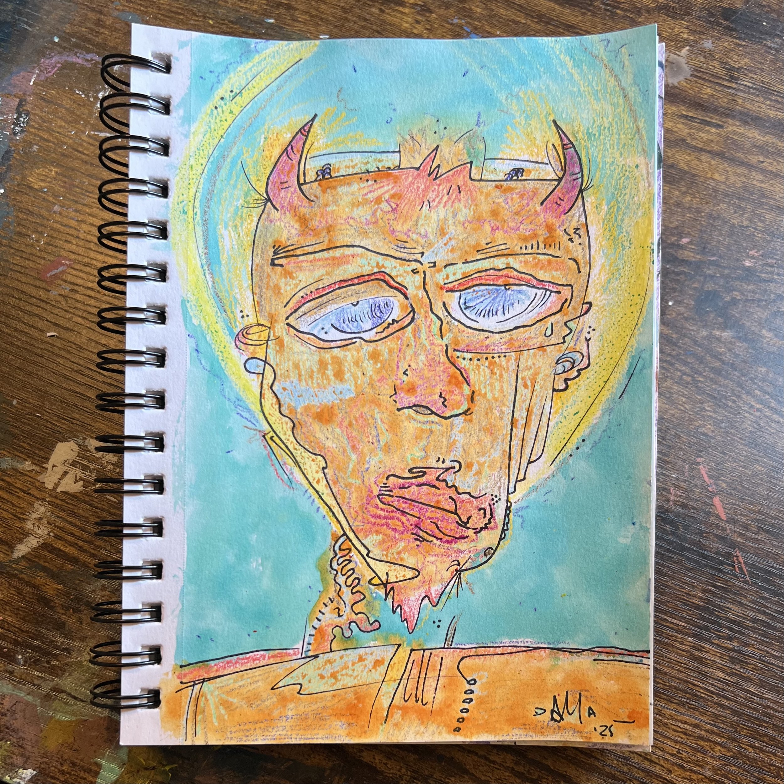 Tired Orange Demon