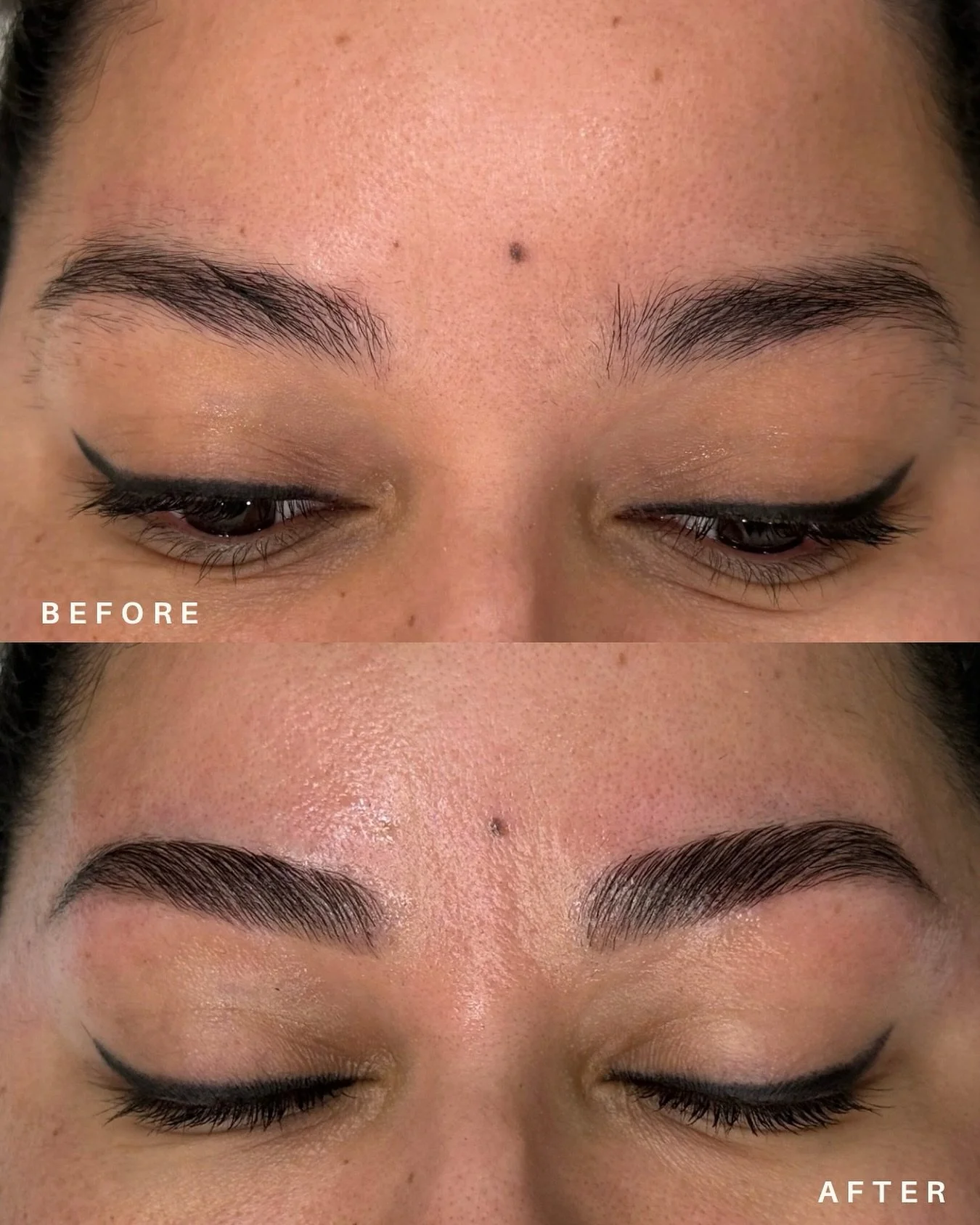 pretty brow lami 🧚 comes with brow lamination, shaping, tint, and brow wax