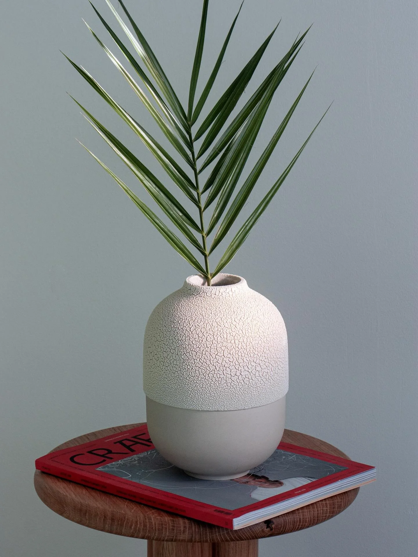 Atacama vases feature a surprising crackled glaze created by a natural reaction during firing.

It&rsquo;s not something I can predict or control&mdash;only observe.
Each piece emerges with its own map of lines, shaped by heat, time, and chance, maki
