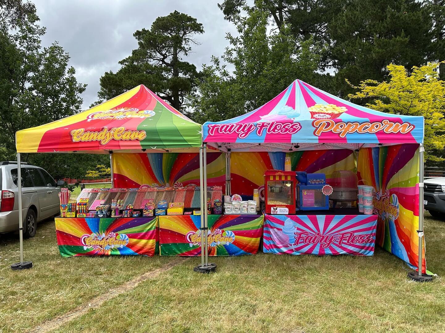 This weekend we&rsquo;re trading at The Whittlesea Show #whittleseashow #whittlesea #candy #freezedriedcandy #exoticfilledcandyandlicorice #fairyfloss #popcorn #snowcones #melbourne #longweekend #melbournecup