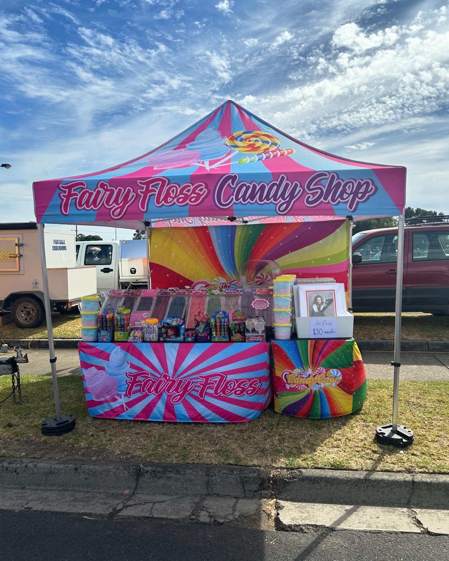 We&rsquo;re trading at the Somerville Family Day today. #somerville #somervillefamilyday #candyshop #fairyfloss #melbourneevents #foryou #longweekend