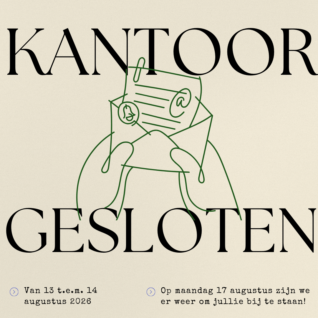 Kantoor gesloten - 13 &amp; 14 augustus