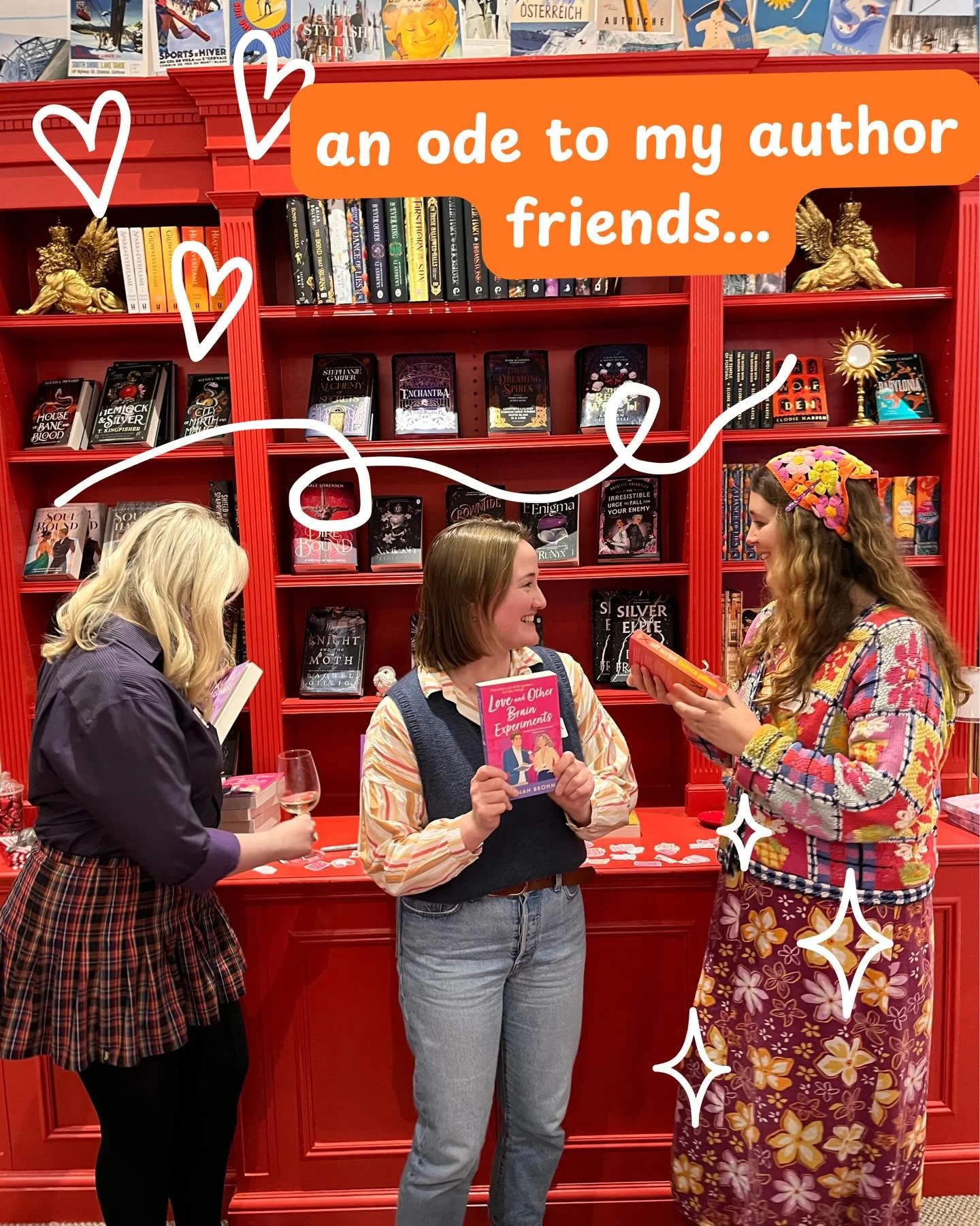 An ode to my author friends!!! To @annabelleslator and @hannahbrohm and @georgiastonewrites (who is the best at bringing us all together) and @emmalucyauthor and @georgias.writing and @elliotfletcherwrites and @authorbethreekles and @chloefwrites and