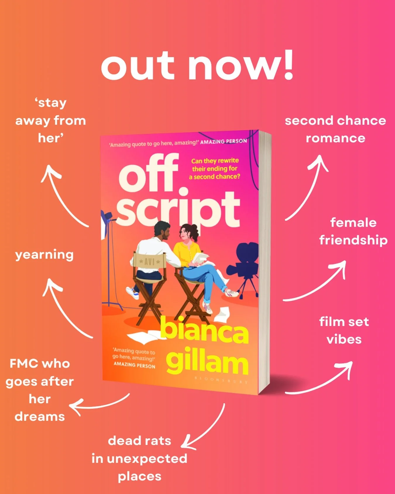 Promise I&rsquo;ll stop the OFF SCRIPT promo posts soon and get back to regularly scheduled author content but I am proud of her and she&rsquo;s out in the world!!! If you&rsquo;re interested in picking up a copy you can find the link in my bio or co