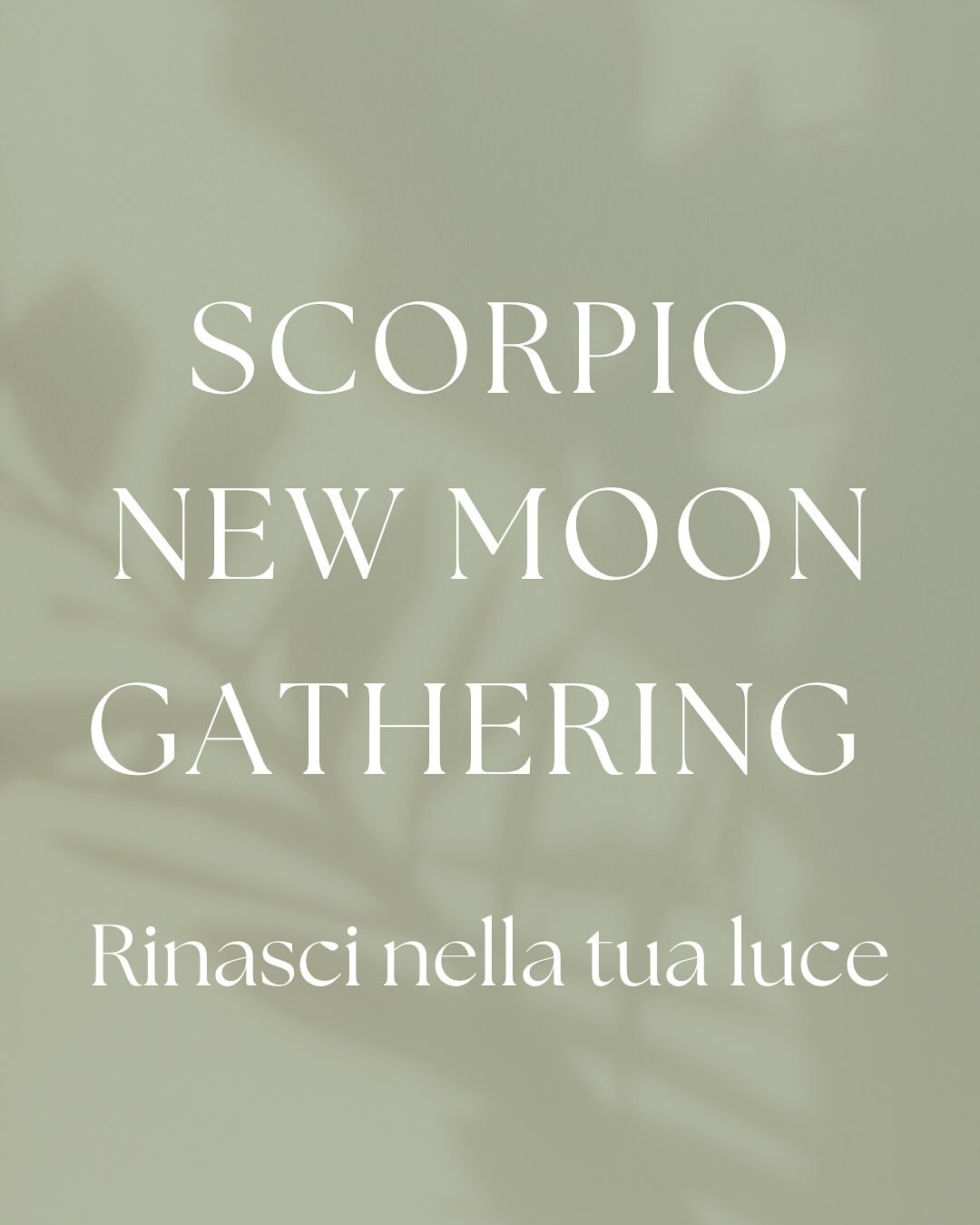 🌑✨ SCORPIO NEW MOON GATHERING ✨

Luned&igrave; 17 Novembre | 19:30&ndash;21:30 | su Zoom
✨ Durante il Cerchio vivremo insieme:

Kriya del Kundalini Yoga per il sistema nervoso

Una potente pratica di Kundalini Yoga per scaricare tensioni, riequilibr