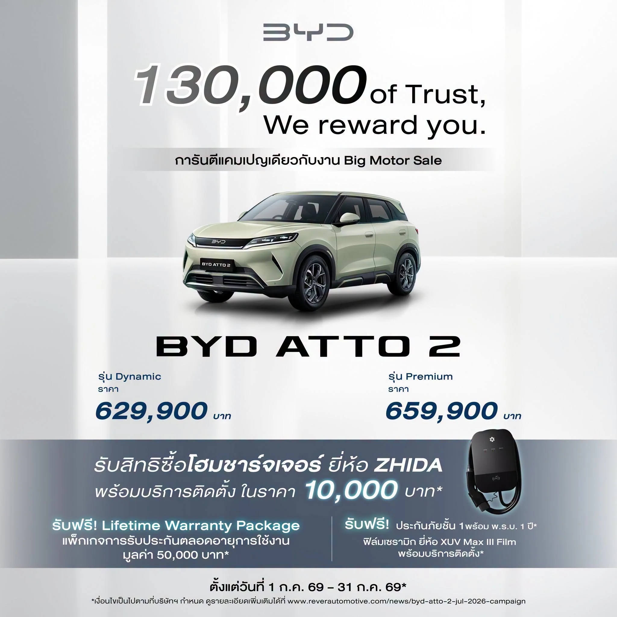 BYD ATTO 2 โปร ล่าสุด ส่วนลด