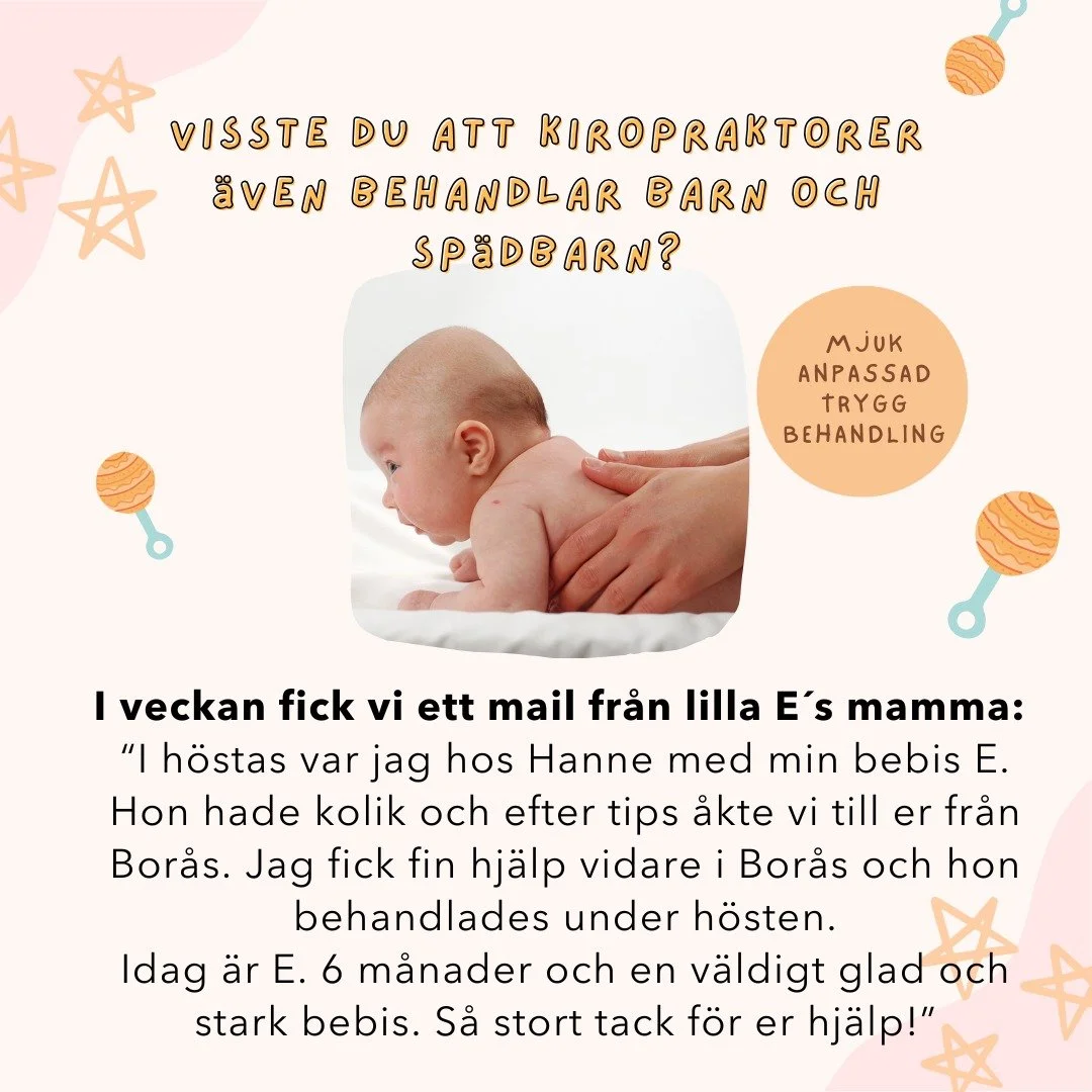V&aring;ra kiropraktorer hj&auml;lper m&auml;nniskor i alla &aring;ldrar. www.kiropraktorkliniken.nu

#helsingborgsdagblad #kiropraktik #h&auml;lsaf&ouml;rlivet #klinikenf&ouml;rhelafamiljen #helsingborg