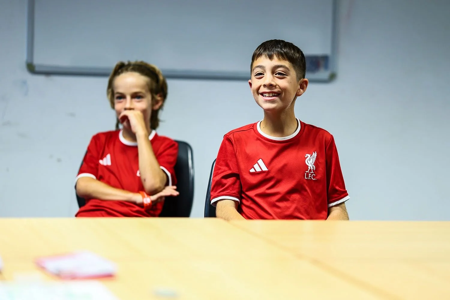 Players in LFC English classroom