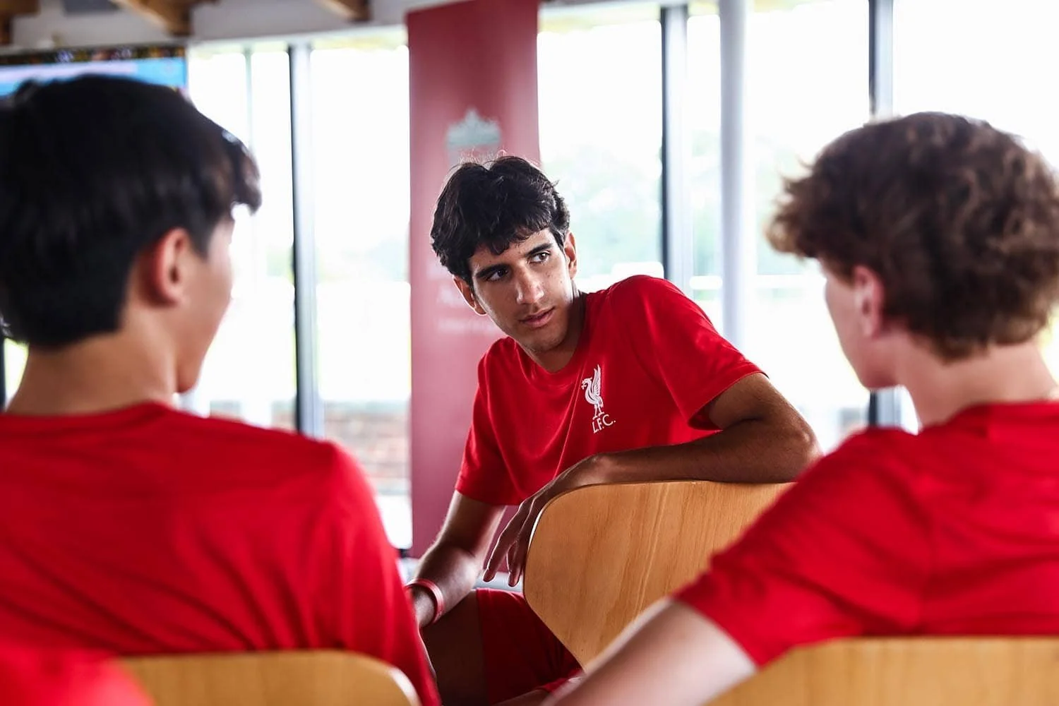 LFC campers listening during English lesson