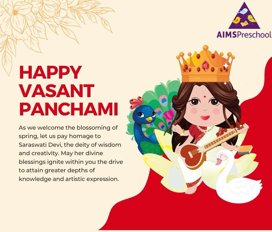 Happy Vasanth Panchami from team AIMS Preschool