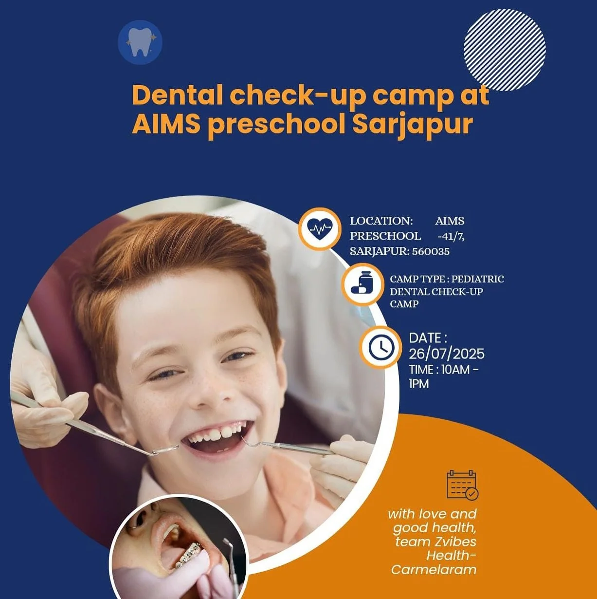 Free Dental Check-up for Children between the ages of 4 years to 12 years at AIMS Preschool, Sarjapur. Hope to see you there!
.
.
.
.
.
.
.
.
.
#free #dentalhealth #pediatricdentist #preschool #sarjapur