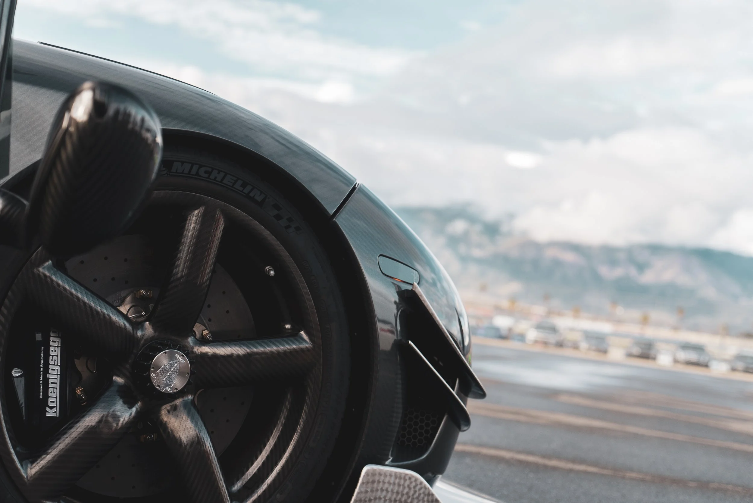 Koenigsegg on the racetrack