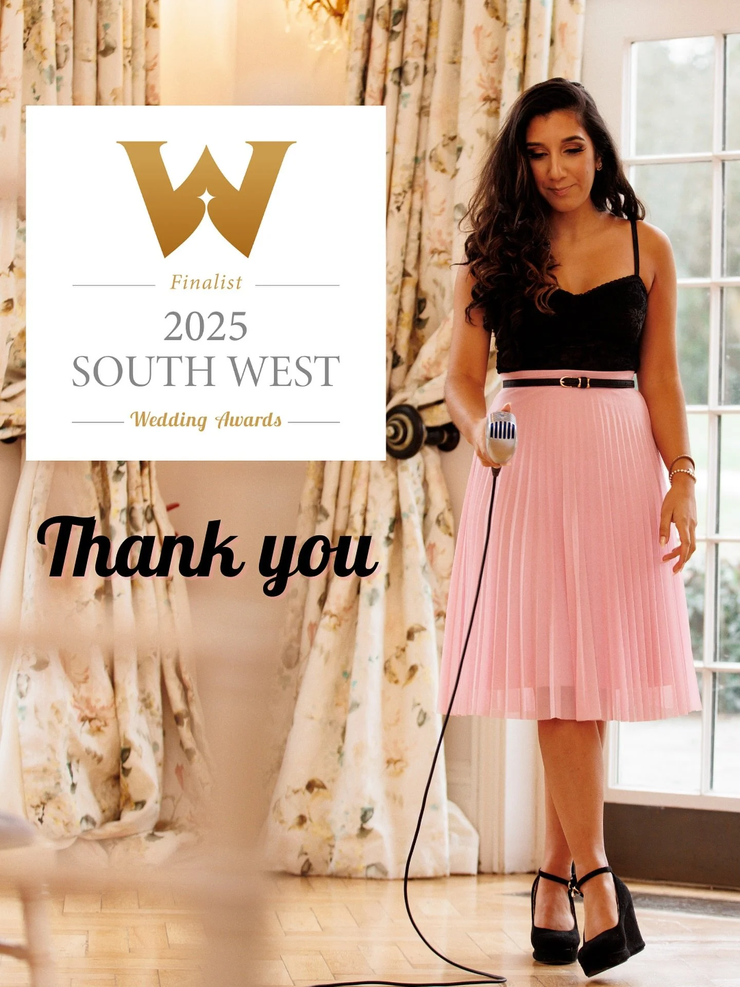 I have no words. To be a finalist in this year&rsquo;s South West Wedding Awards, my first time entering too, I&rsquo;m beyond belief, and so so grateful to all the lovely couples that voted for me 🫶 

I&rsquo;ve been performing for decades but I on