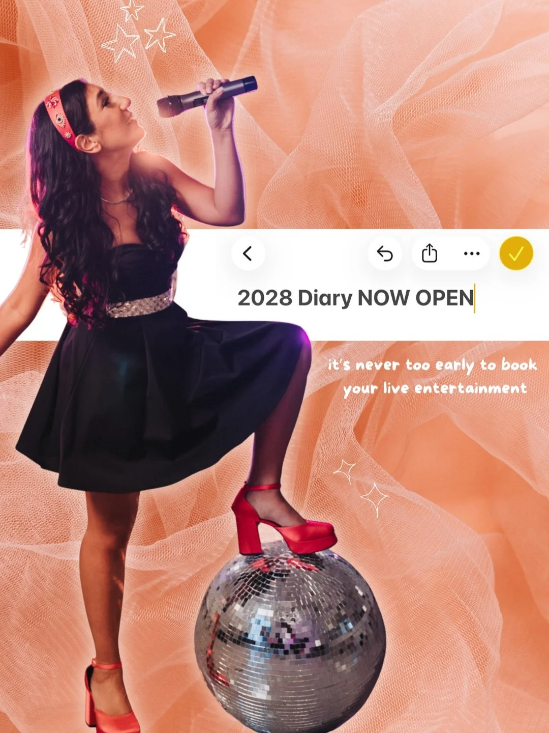My 2028 diary is officially open. 🙌

With more and more requests for my 2028 availability, it seemed like the perfect time to open the gates &lsquo;properly&rsquo;. 

Don&rsquo;t miss out on live music for your special day, DM me your date today or 