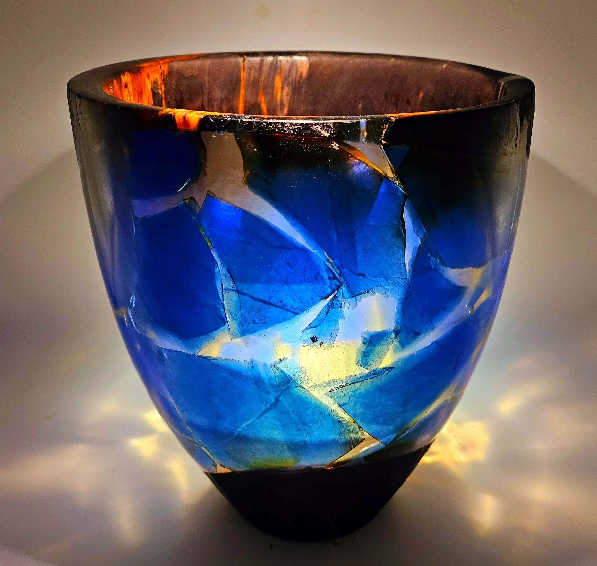 "Shatter" Wood & Resin Vase By Dan Preece — Art Giving Hope