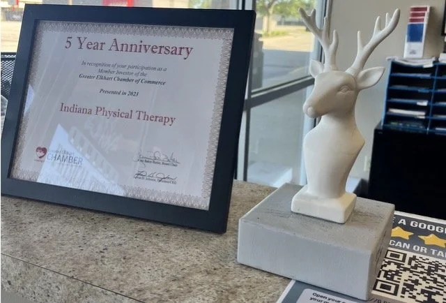 Photo of Elkhart Chamber Award for Indiana Physical Therapy