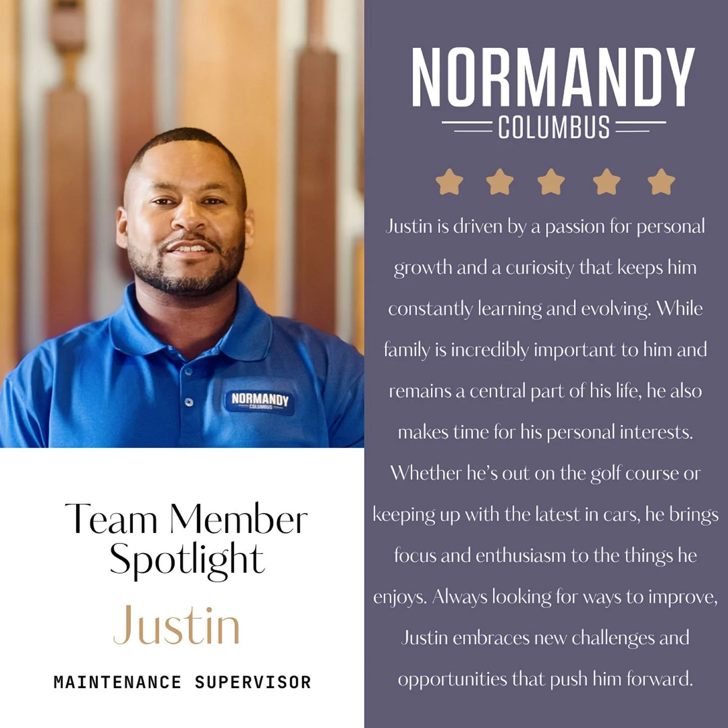 It's great to have you on the team JUSTIN! ✨️